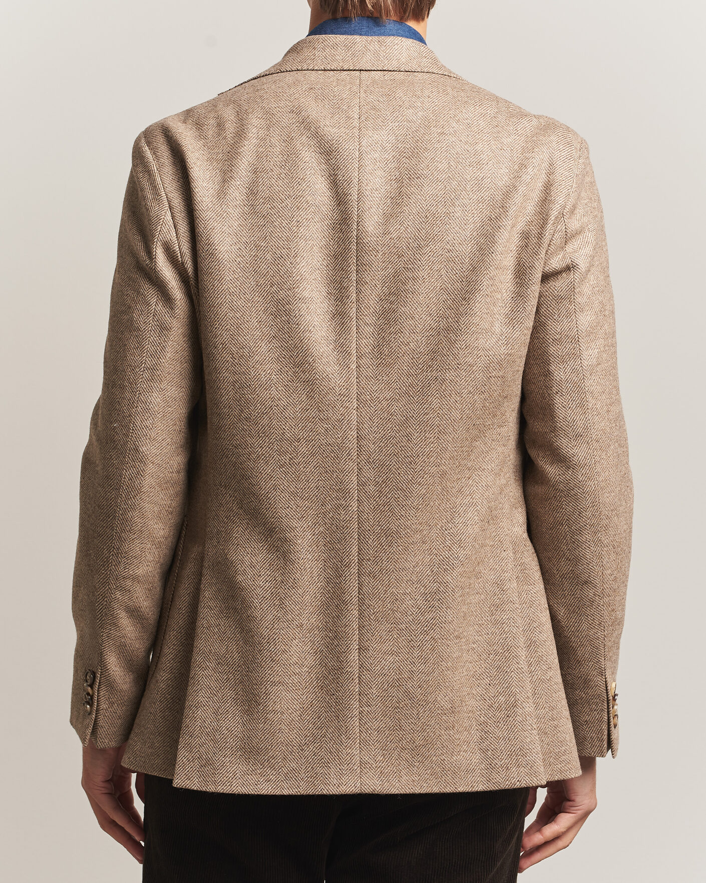 Mies | Pikkutakit | Oscar Jacobson | Fogerty Herringbone Wool Blazer Beige