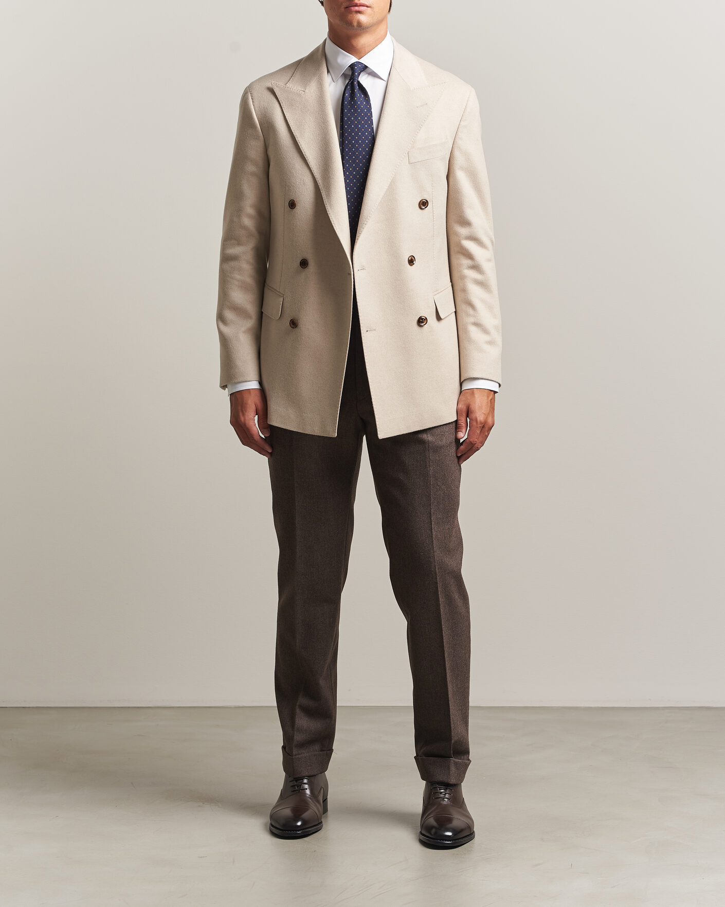 Mies | Pikkutakit | Oscar Jacobson | Richard Wool/Cashmere DB Blazer Creme