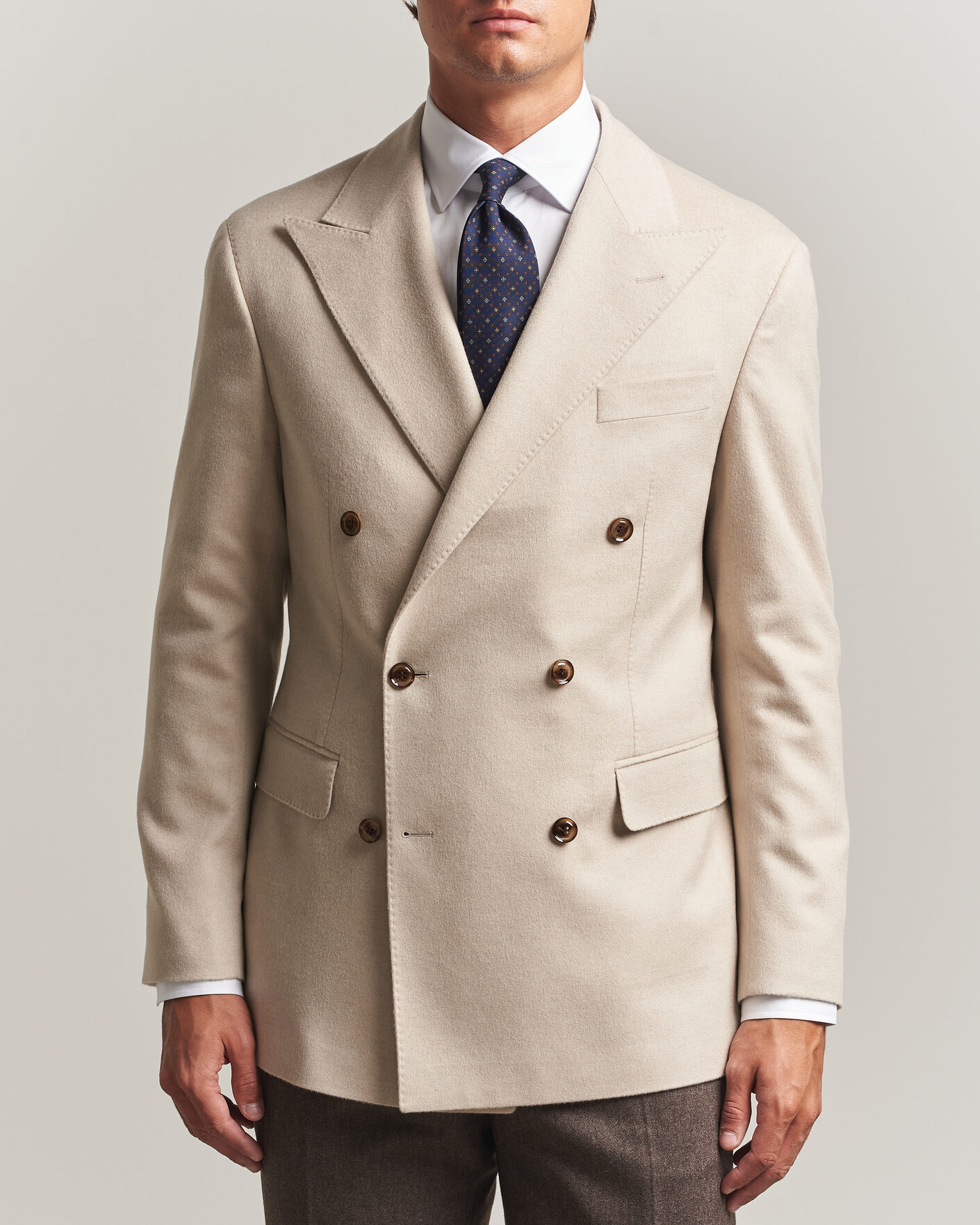 Mies | Pikkutakit | Oscar Jacobson | Richard Wool/Cashmere DB Blazer Creme