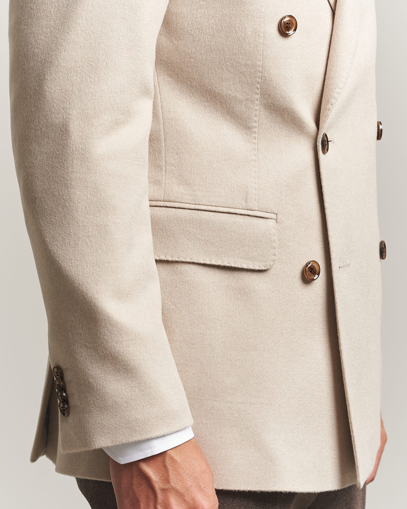 Mies | Pikkutakit | Oscar Jacobson | Richard Wool/Cashmere DB Blazer Creme