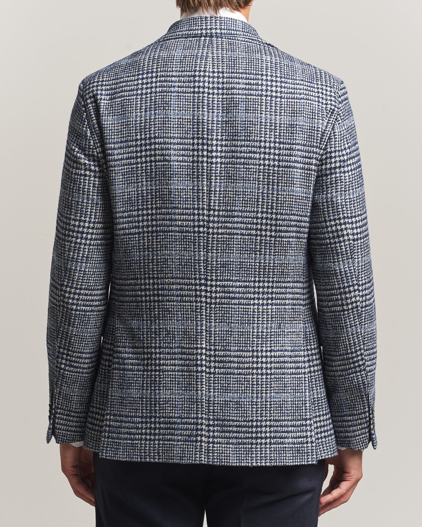 Mies | Pikkutakit | Oscar Jacobson | Fogerty Checked Wool/Alpaca Blazer Blue