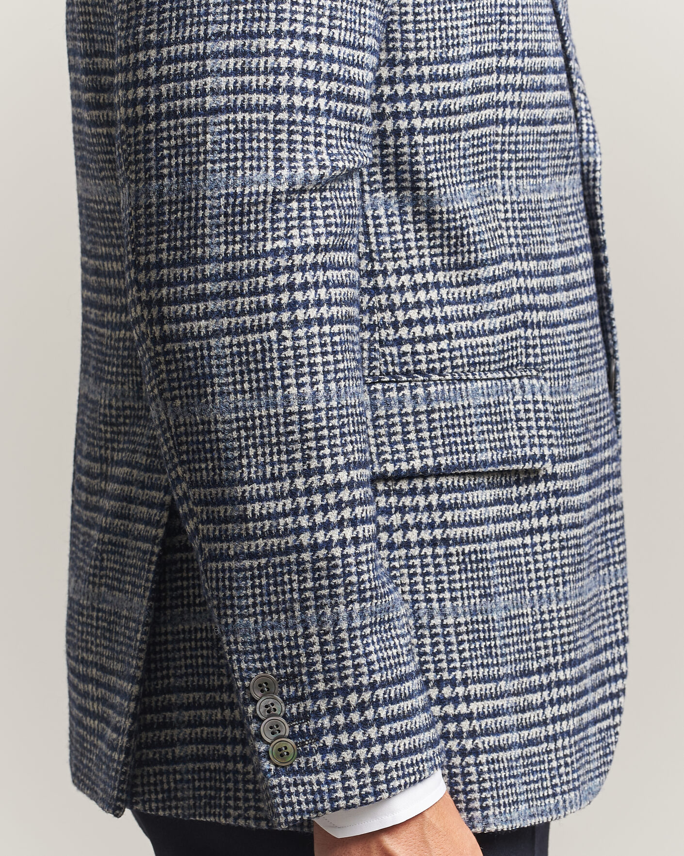 Mies | Pikkutakit | Oscar Jacobson | Fogerty Checked Wool/Alpaca Blazer Blue