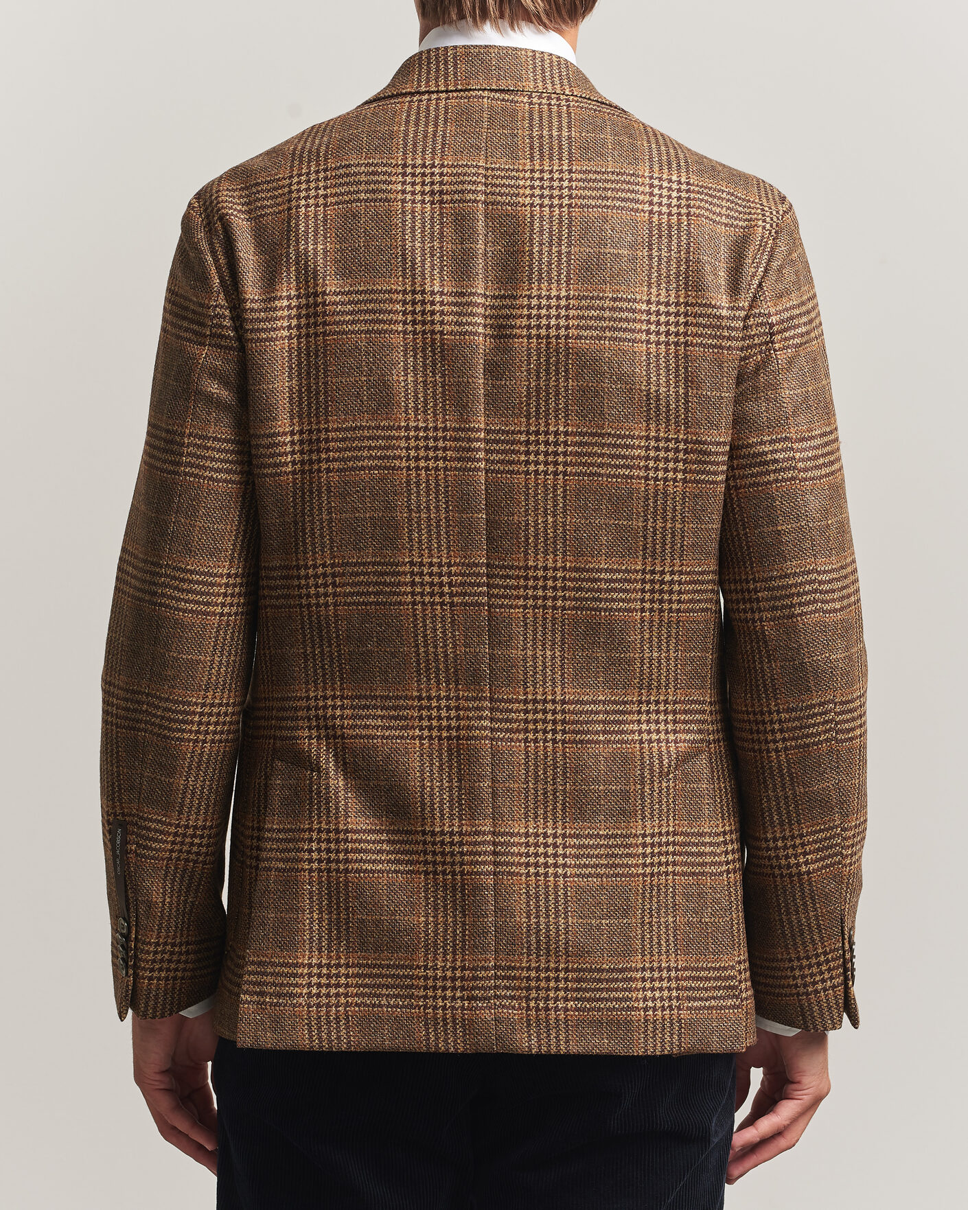 Mies | Pikkutakit | Oscar Jacobson | Ferry Patch Checked Wool/Cashmere Blazer Brown
