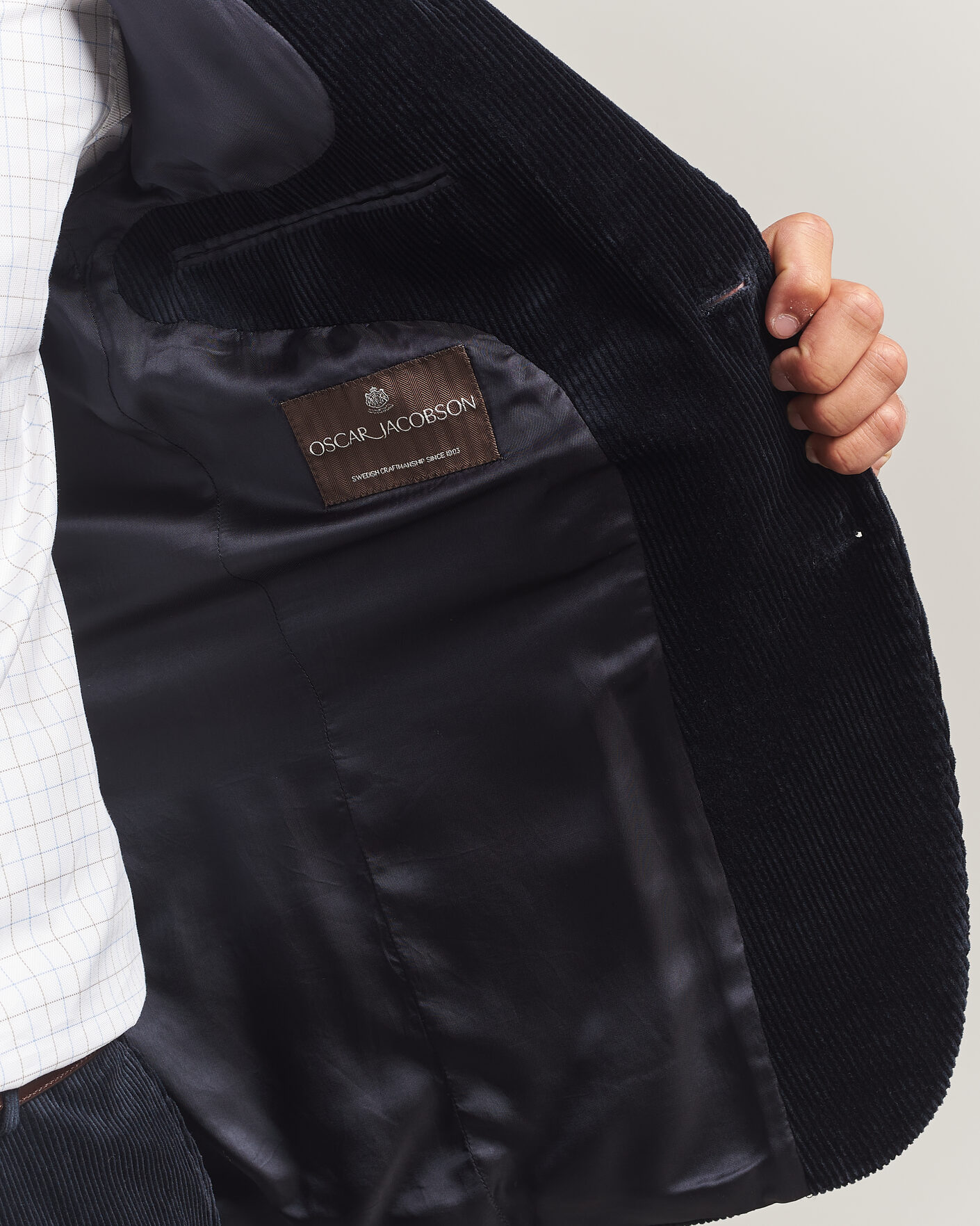 Mies | Pikkutakit | Oscar Jacobson | Fogerty Patch Pocket Cord Blazer Navy