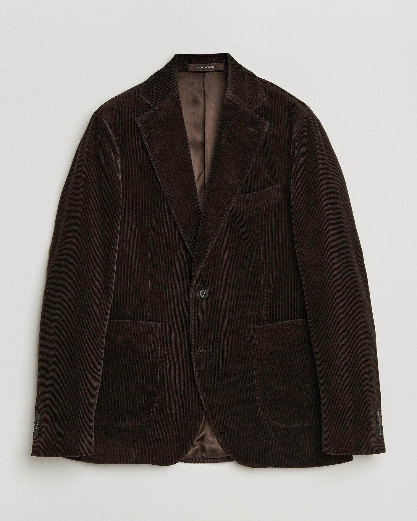 Mies | Pikkutakit | Oscar Jacobson | Fogerty Patch Pocket Cord Blazer Dark Brown