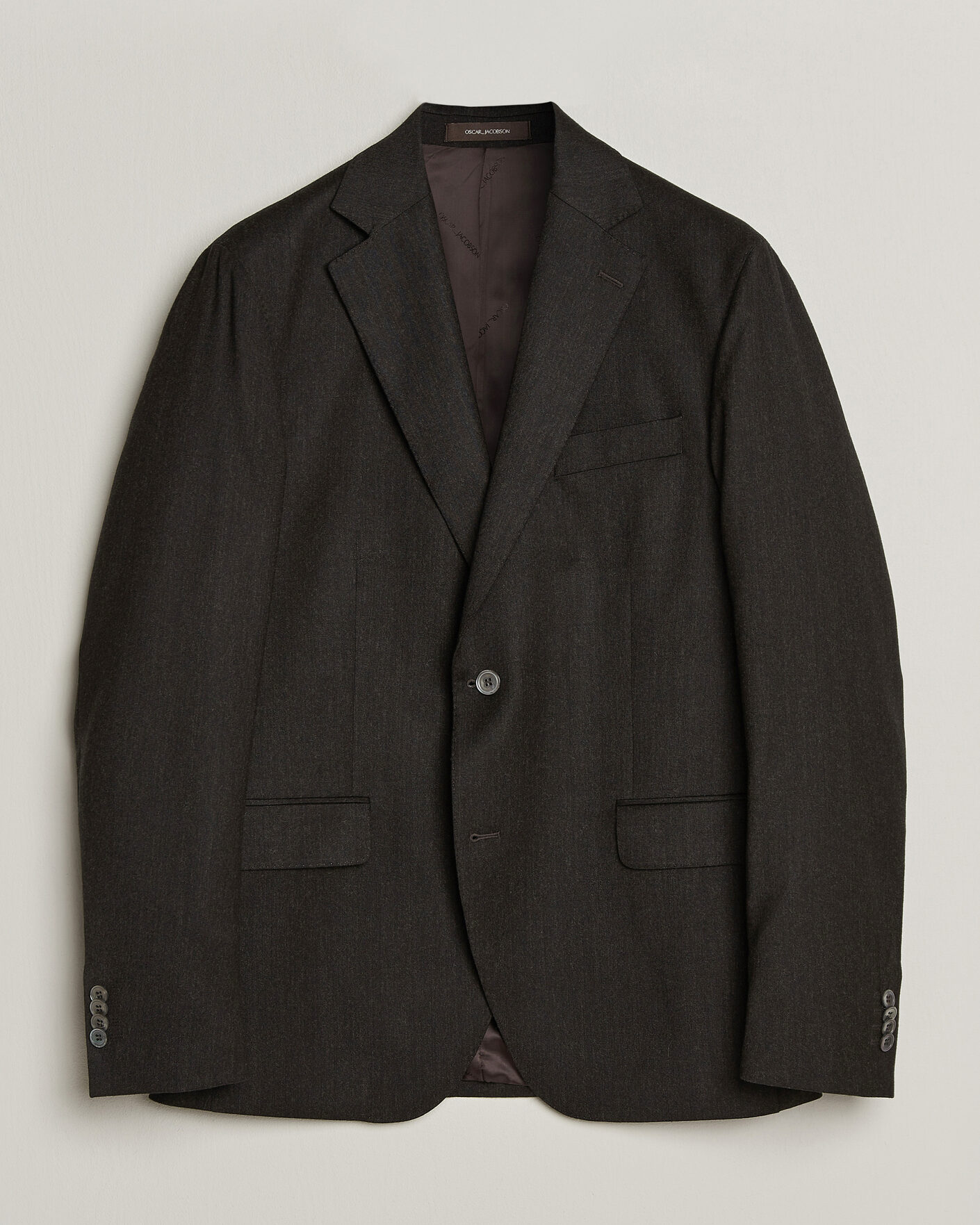 Mies | Pikkutakit | Oscar Jacobson | Fogerty Wool Flannel Blazer Brown