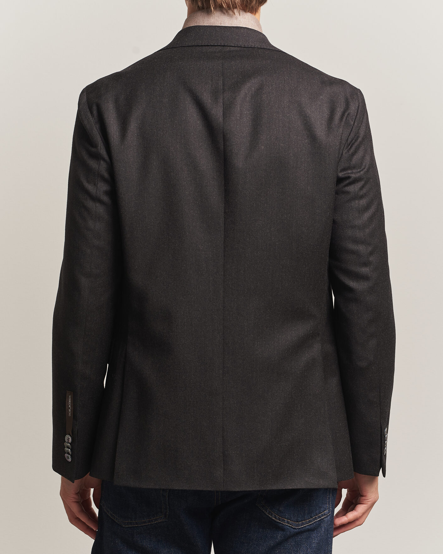 Mies | Pikkutakit | Oscar Jacobson | Fogerty Wool Flannel Blazer Brown