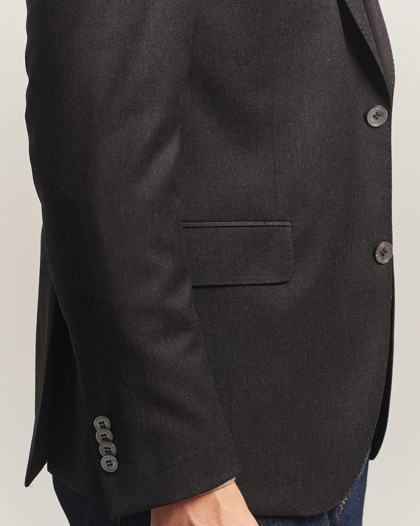 Mies | Pikkutakit | Oscar Jacobson | Fogerty Wool Flannel Blazer Brown