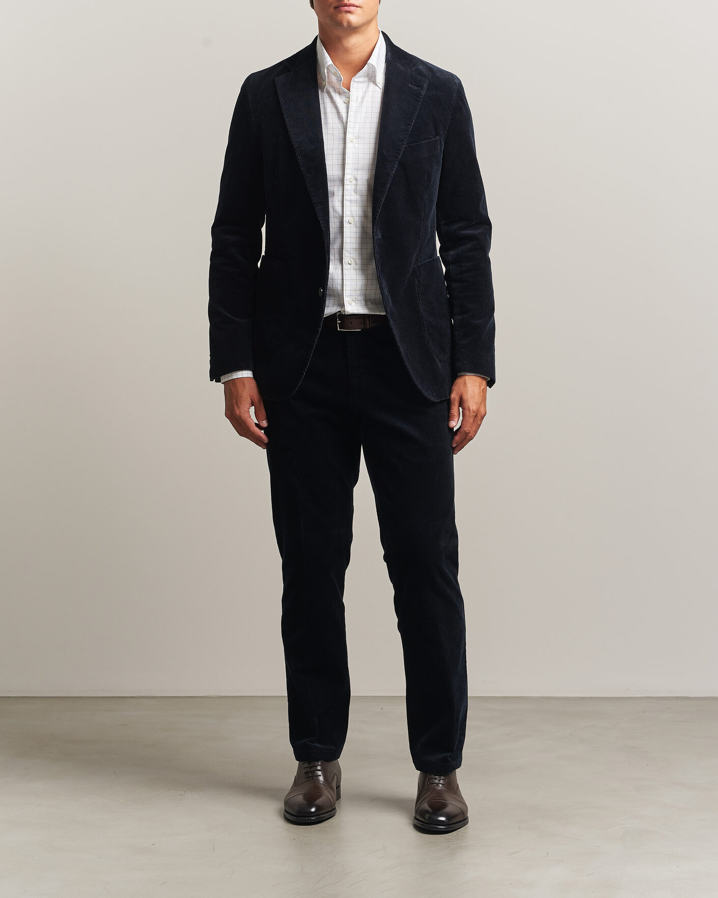 Mies | Housut | Oscar Jacobson | Dandy Corduroy Trousers Navy