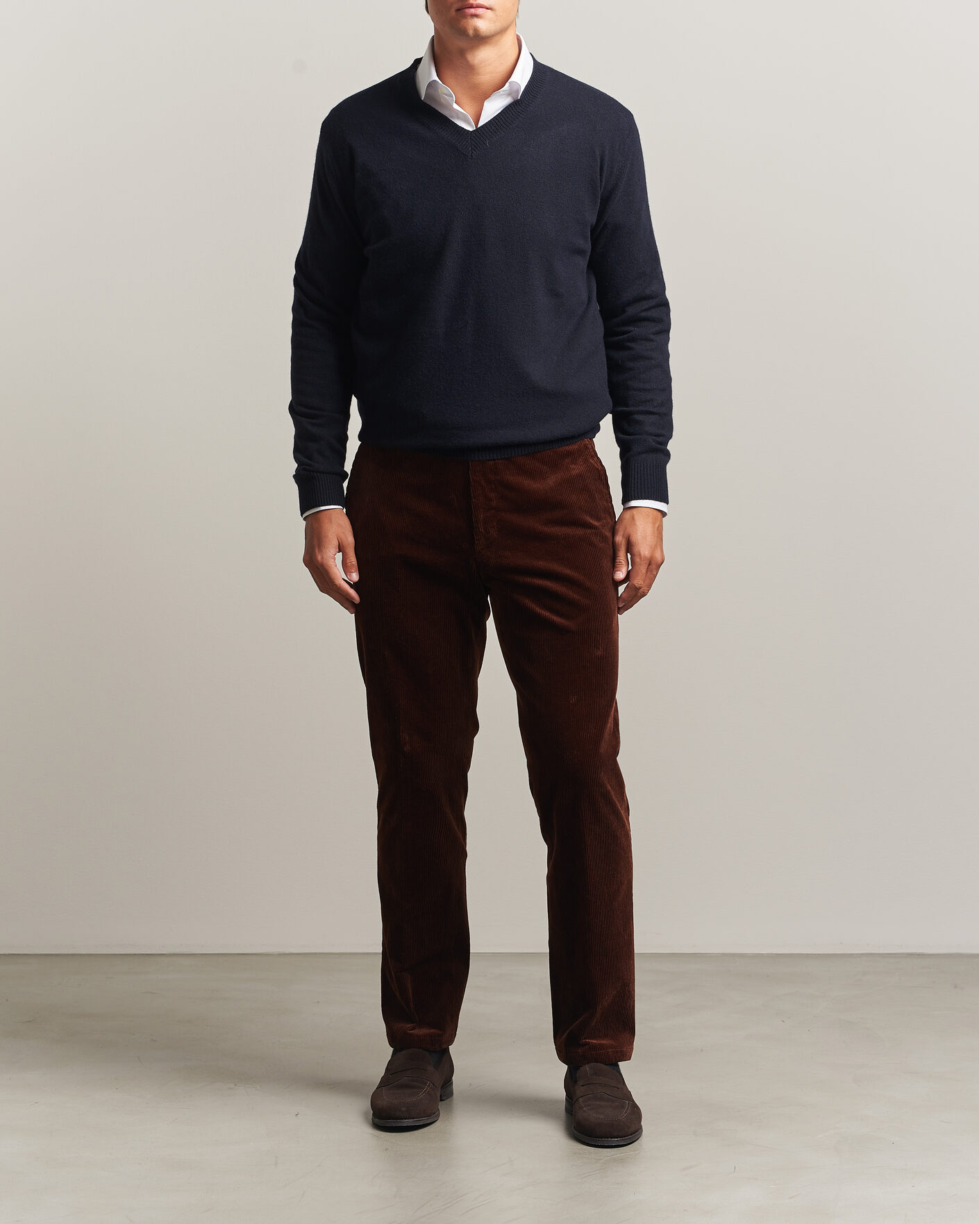 Mies | Housut | Oscar Jacobson | Dandy Corduroy Trousers Brown