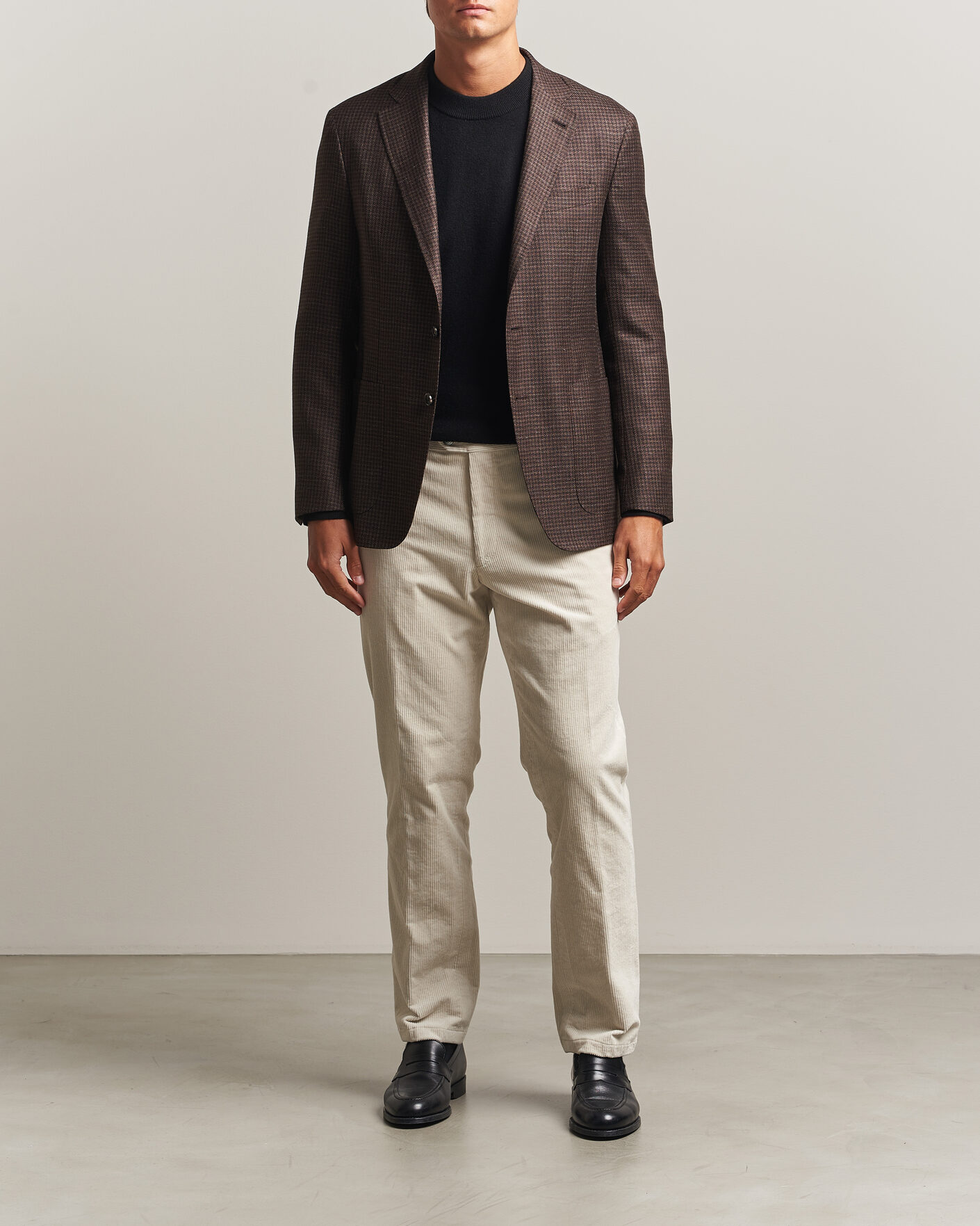 Mies | Housut | Oscar Jacobson | Dandy Corduroy Trousers White