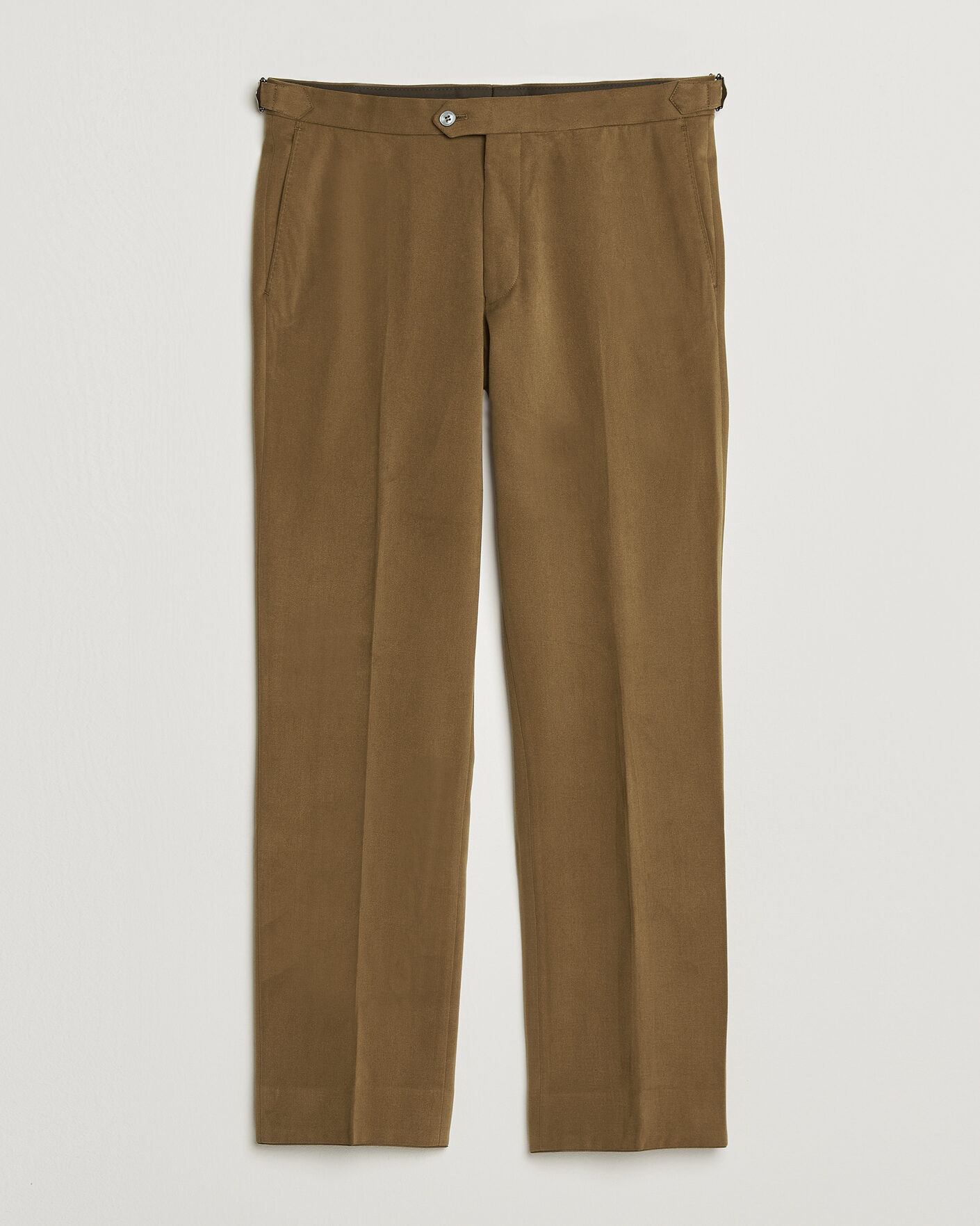 Mies | Housut | Oscar Jacobson | Dandy Brushed Cotton Trousers Camel