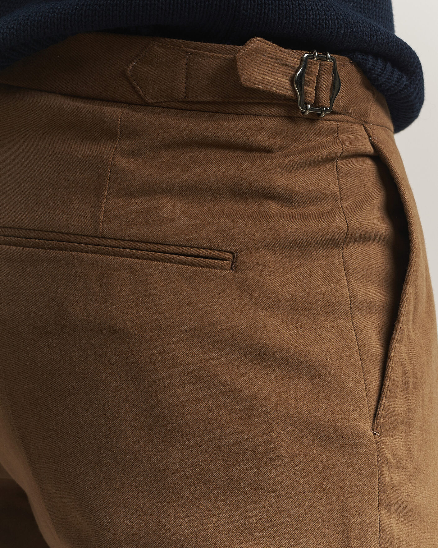 Mies | Housut | Oscar Jacobson | Dandy Brushed Cotton Trousers Camel