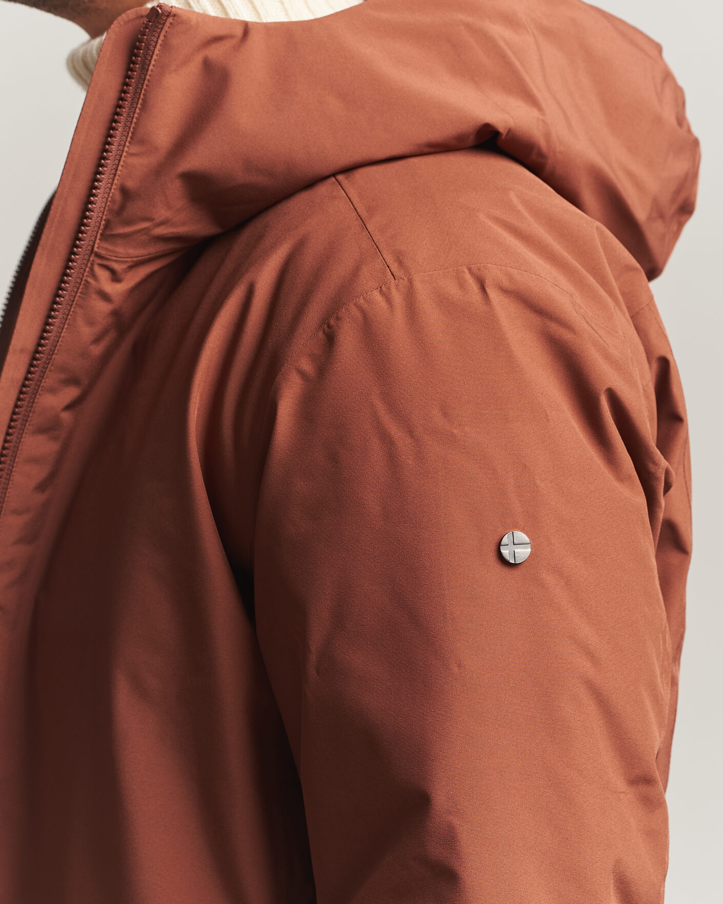 Mies | Takit | Scandinavian Edition | Nimbus Padded Hood Jacket Red Clay