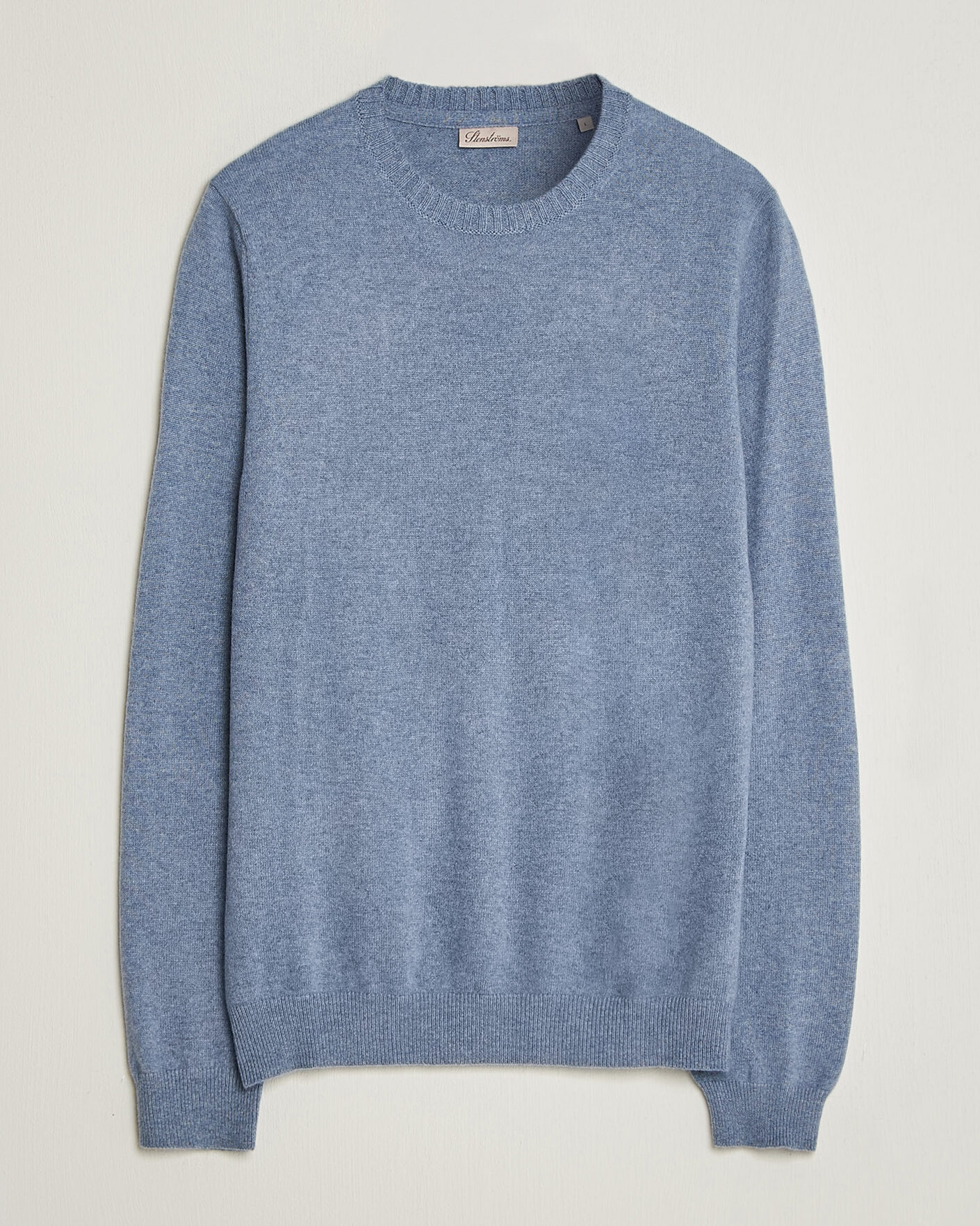 Mies | Puserot | Stenströms | Cashmere Crewneck Light Blue