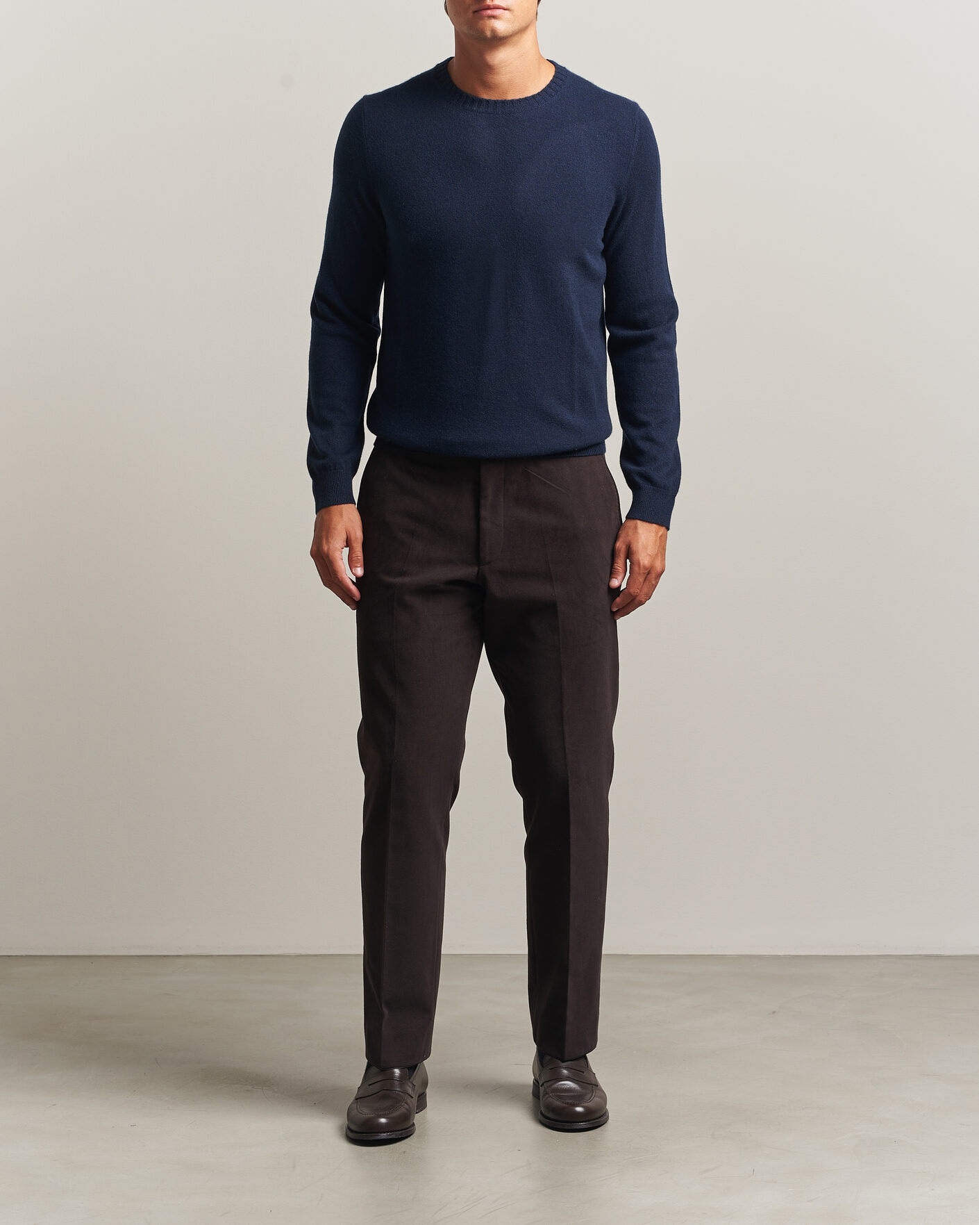 Mies | Puserot | Stenströms | Cashmere Crewneck Navy