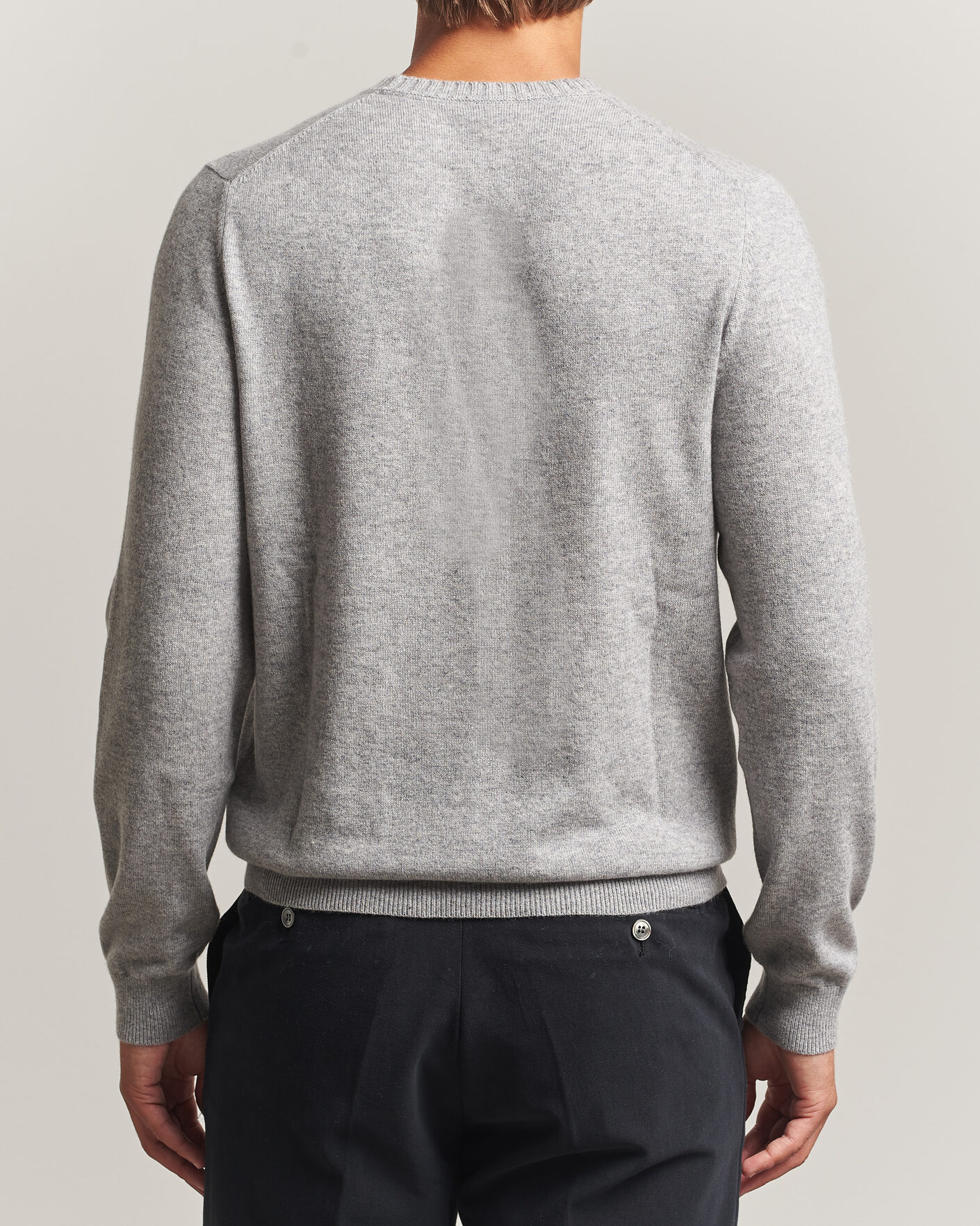 Mies | Puserot | Stenströms | Cashmere Crewneck Grey