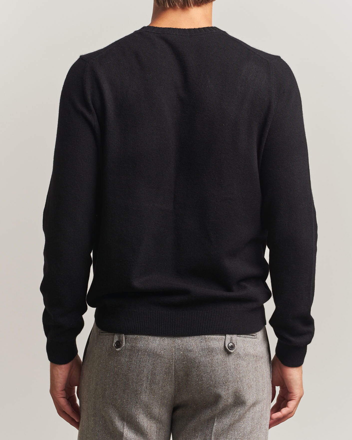 Mies | Puserot | Stenströms | Cashmere Crewneck Black
