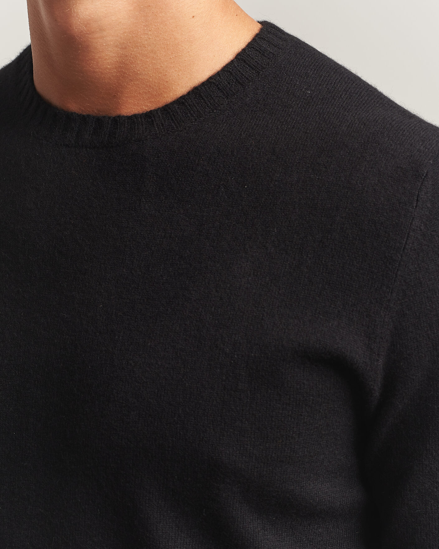 Mies | Puserot | Stenströms | Cashmere Crewneck Black