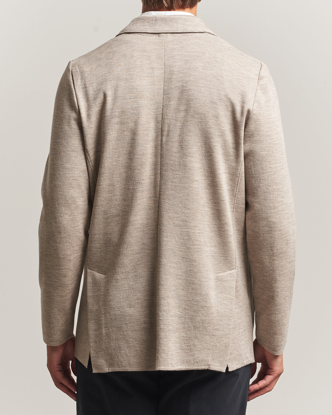 Mies | Pikkutakit | Stenströms | Milano Knitted Merino Blazer Beige
