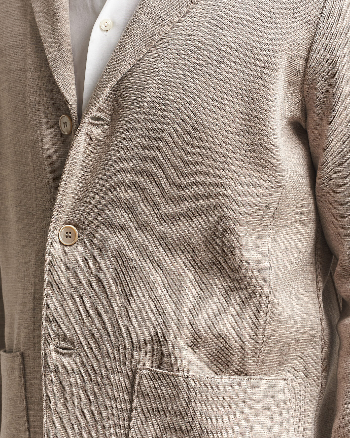 Mies | Pikkutakit | Stenströms | Milano Knitted Merino Blazer Beige