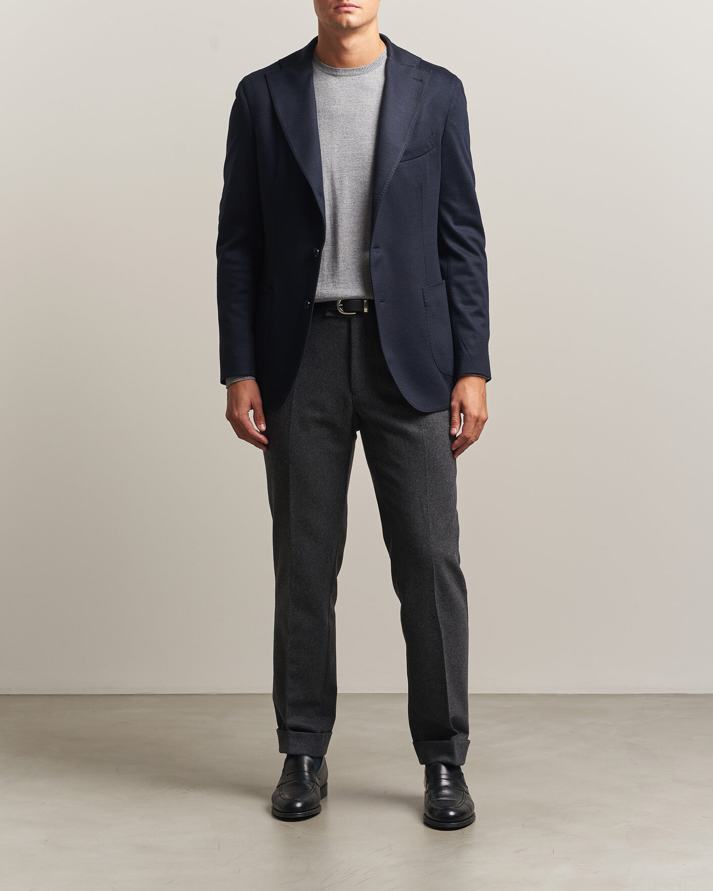 Mies | Pikkutakit | Stenströms | Wool Jersey Blazer Navy