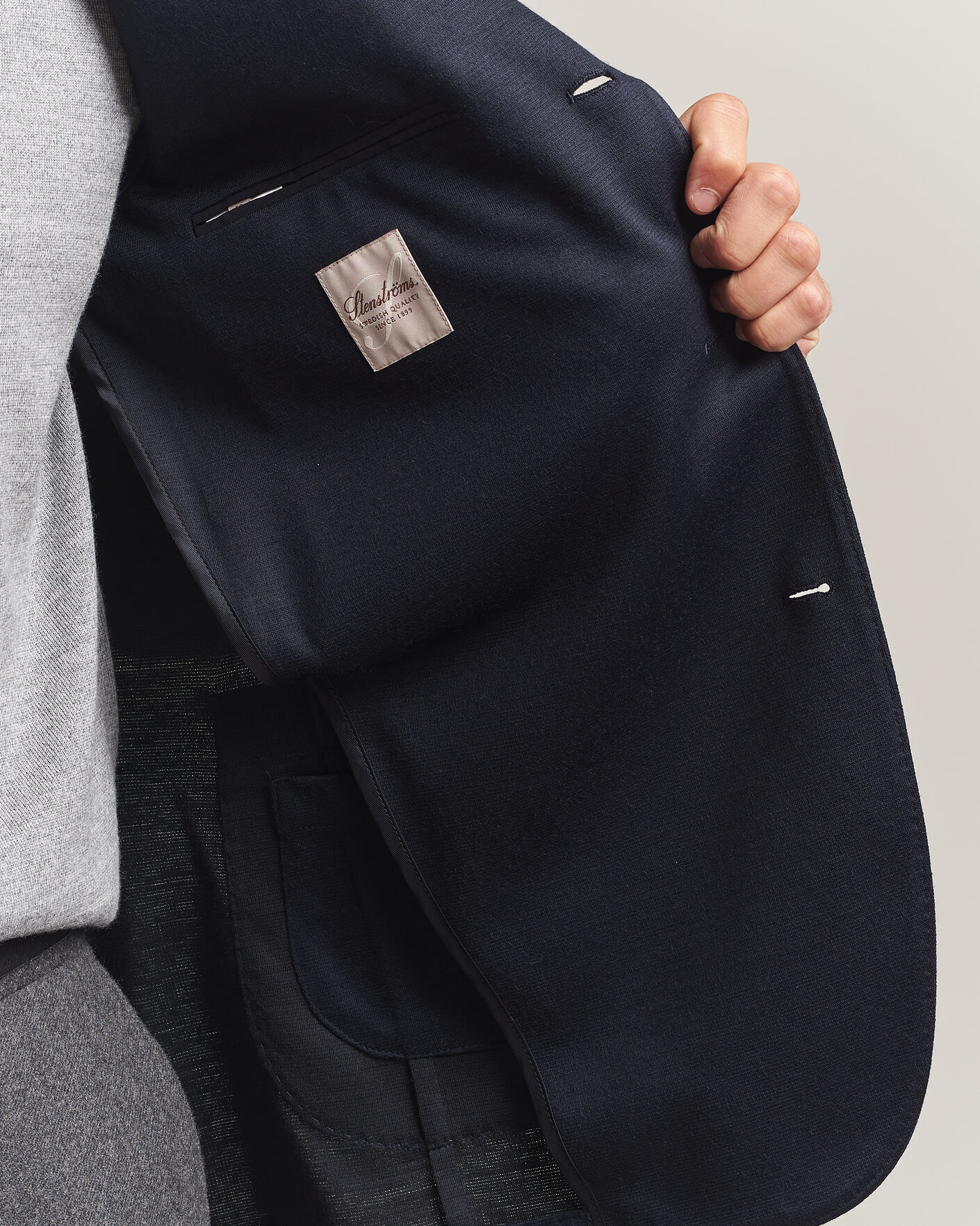 Mies | Pikkutakit | Stenströms | Wool Jersey Blazer Navy
