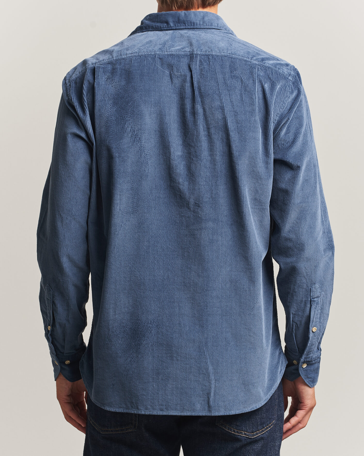 Mies | Kauluspaidat | Stenströms | Regular Fit Cord Pocket Shirt Blue
