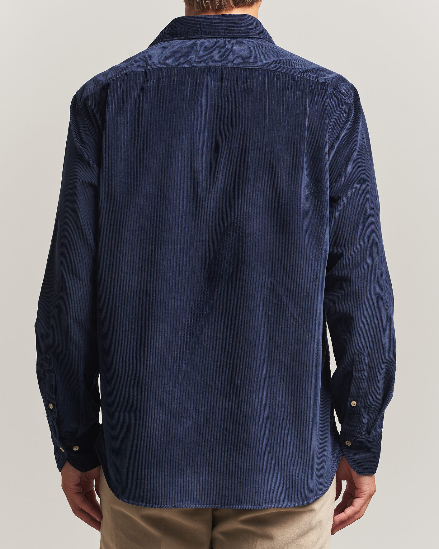 Mies | Kauluspaidat | Stenströms | Regular Fit Cord Pocket Shirt Navy