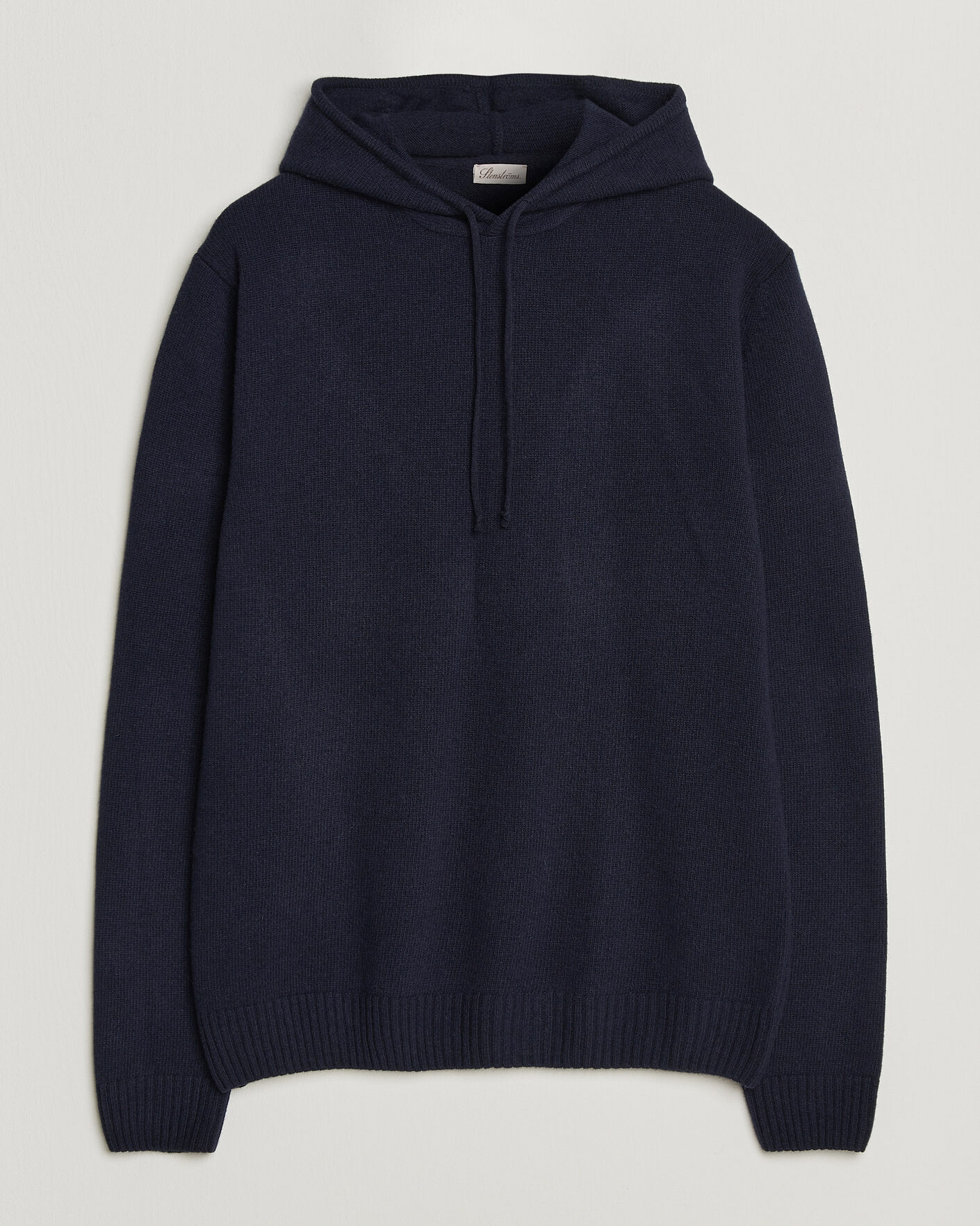 Mies | Puserot | Stenströms | Brushed Merino Hood Navy