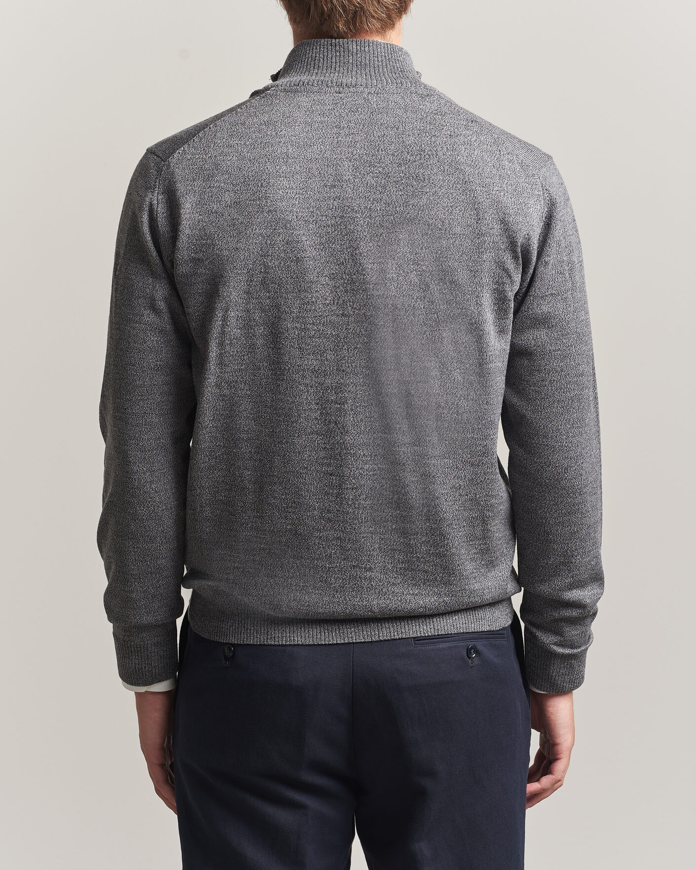 Mies | Puserot | Stenströms | Merino Full Zip Grey