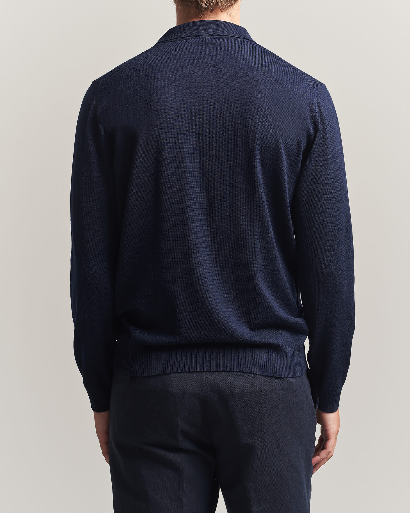 Mies | Puserot | Stenströms | Merino Polo Navy