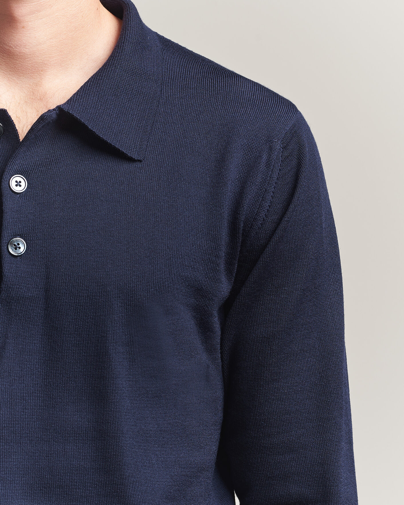 Mies | Puserot | Stenströms | Merino Polo Navy