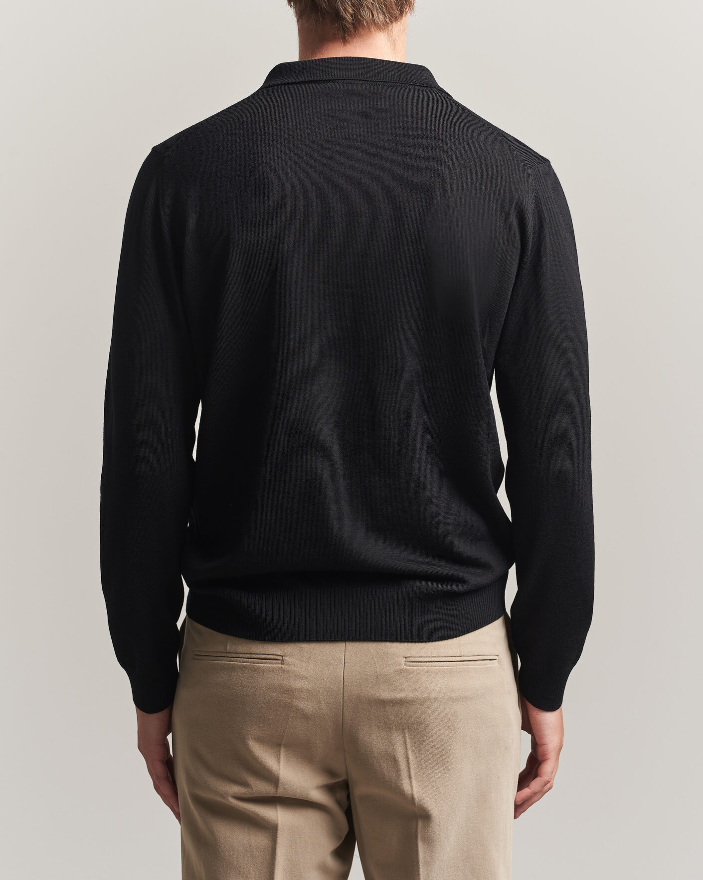 Mies | Puserot | Stenströms | Merino Polo Black