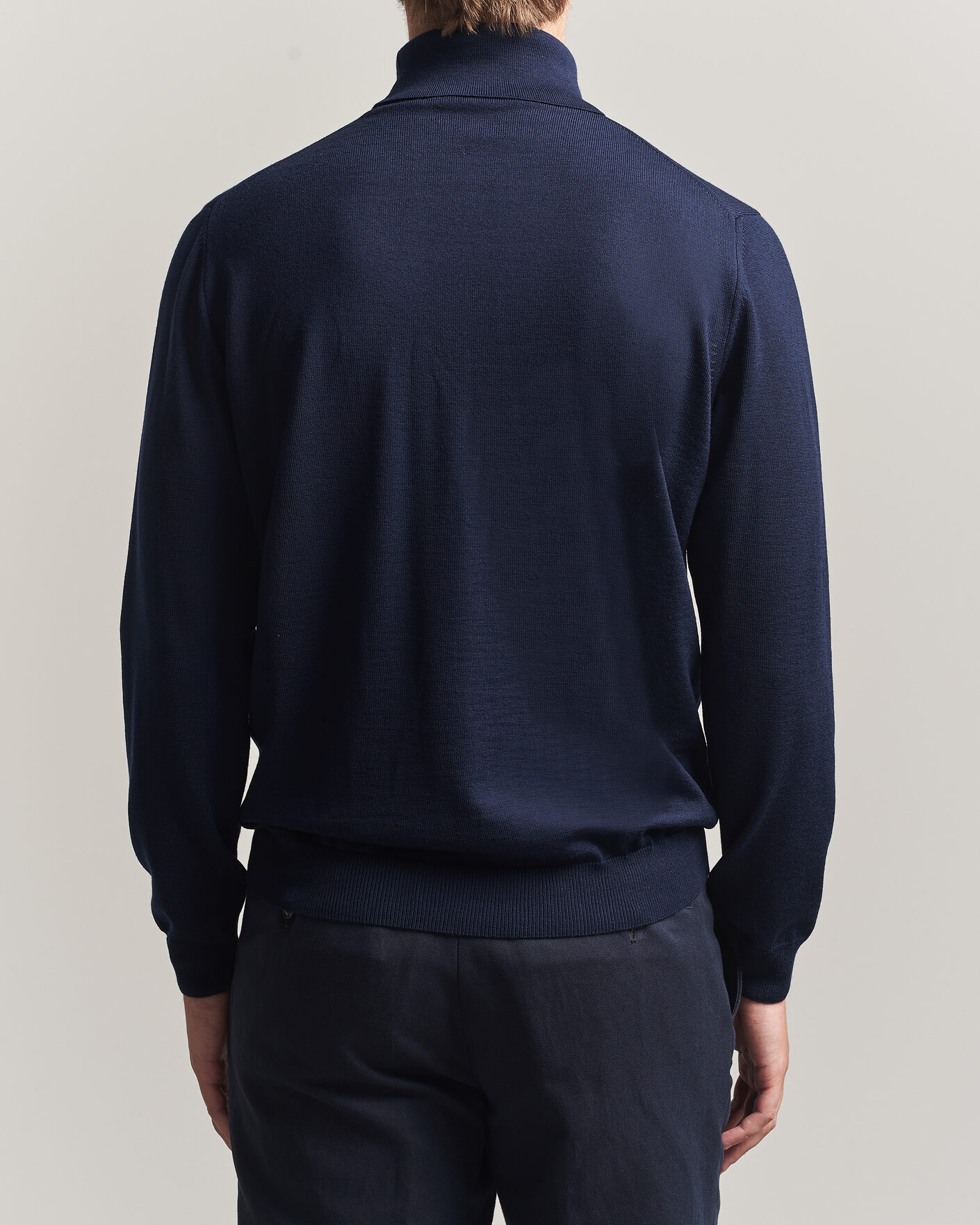 Mies | Puserot | Stenströms | Merino Rollneck Navy