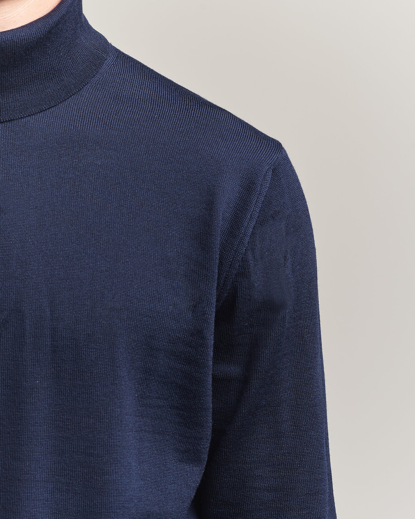 Mies | Puserot | Stenströms | Merino Rollneck Navy