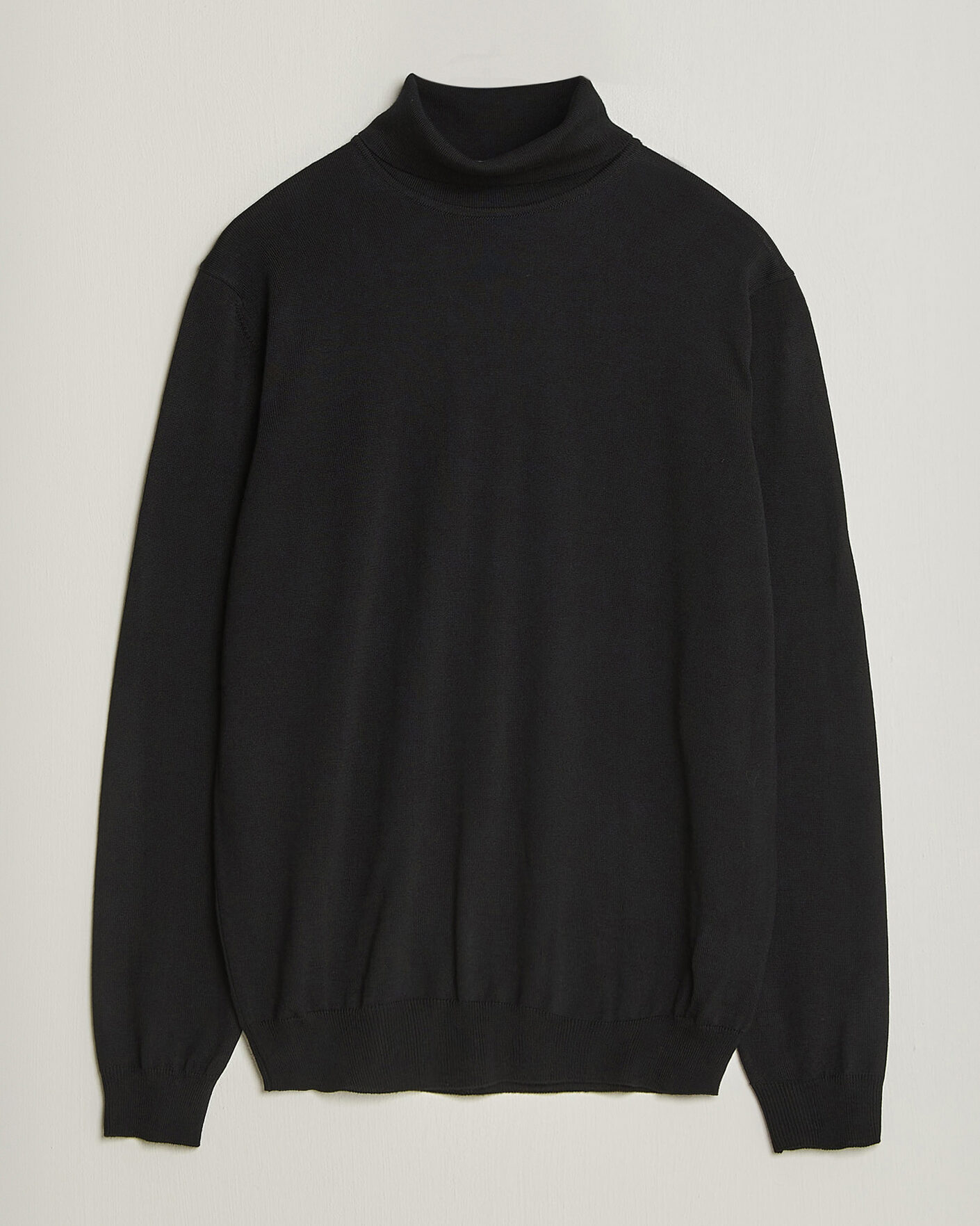 Mies | Puserot | Stenströms | Merino Rollneck Black