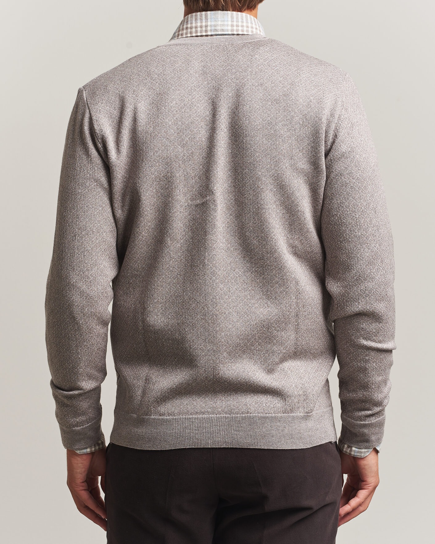 Mies | Puserot | Stenströms | Merino Jaquard Cardigan Beige