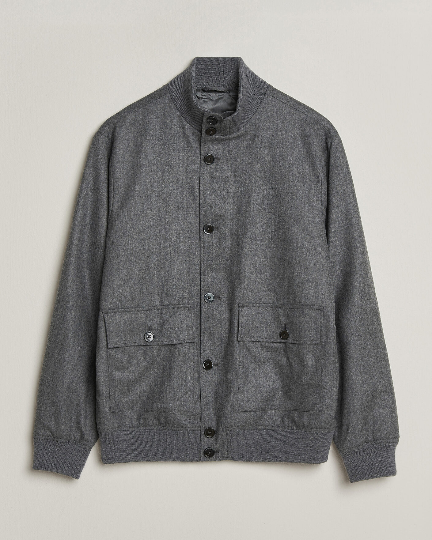 Mies | Takit | Stenströms | Flannel Bomber Jacket Grey