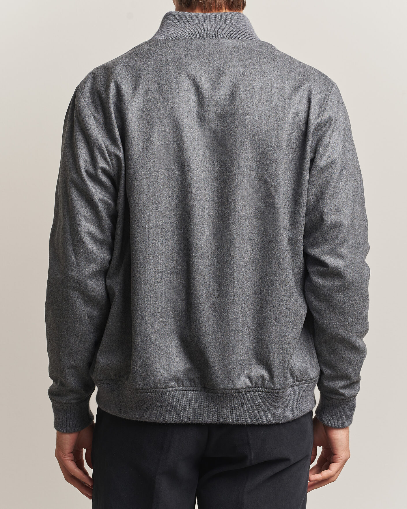 Mies | Takit | Stenströms | Flannel Bomber Jacket Grey