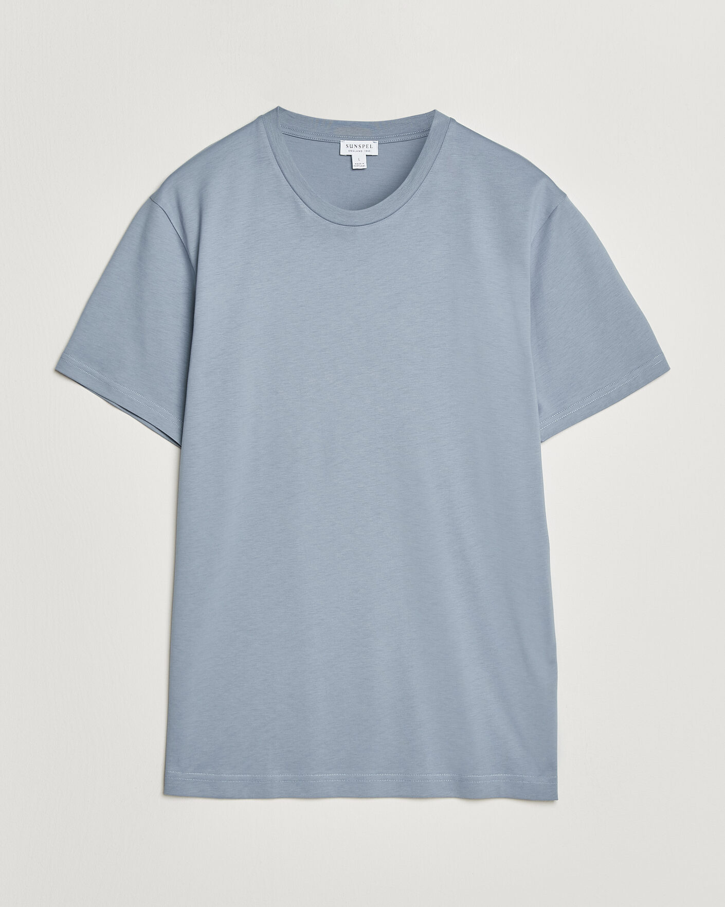 Mies | T-paidat | Sunspel | Riviera Midweight T-Shirt Powder Blue