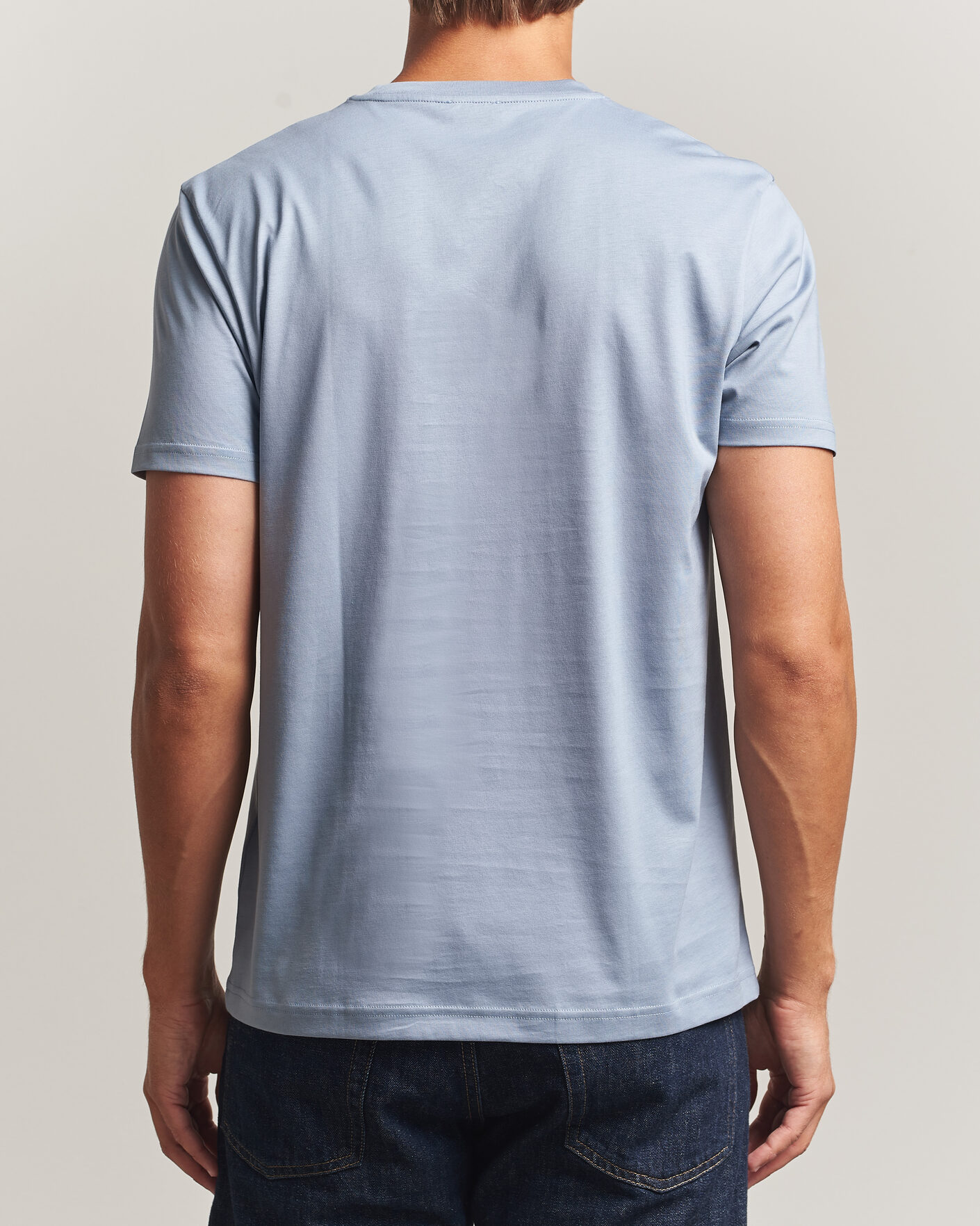 Mies | T-paidat | Sunspel | Riviera Midweight T-Shirt Powder Blue