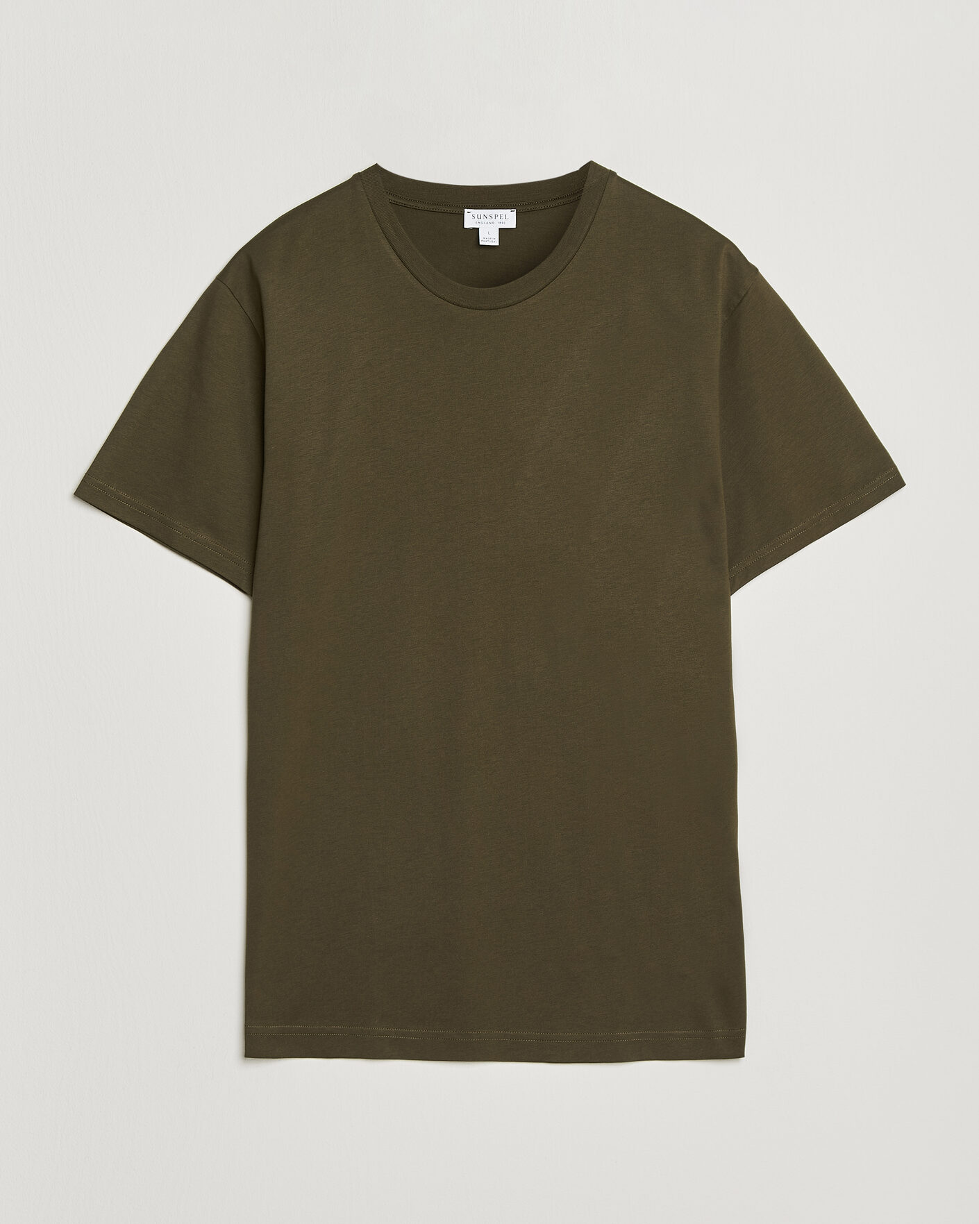 Mies | T-paidat | Sunspel | Riviera Midweight T-Shirt Loden Green