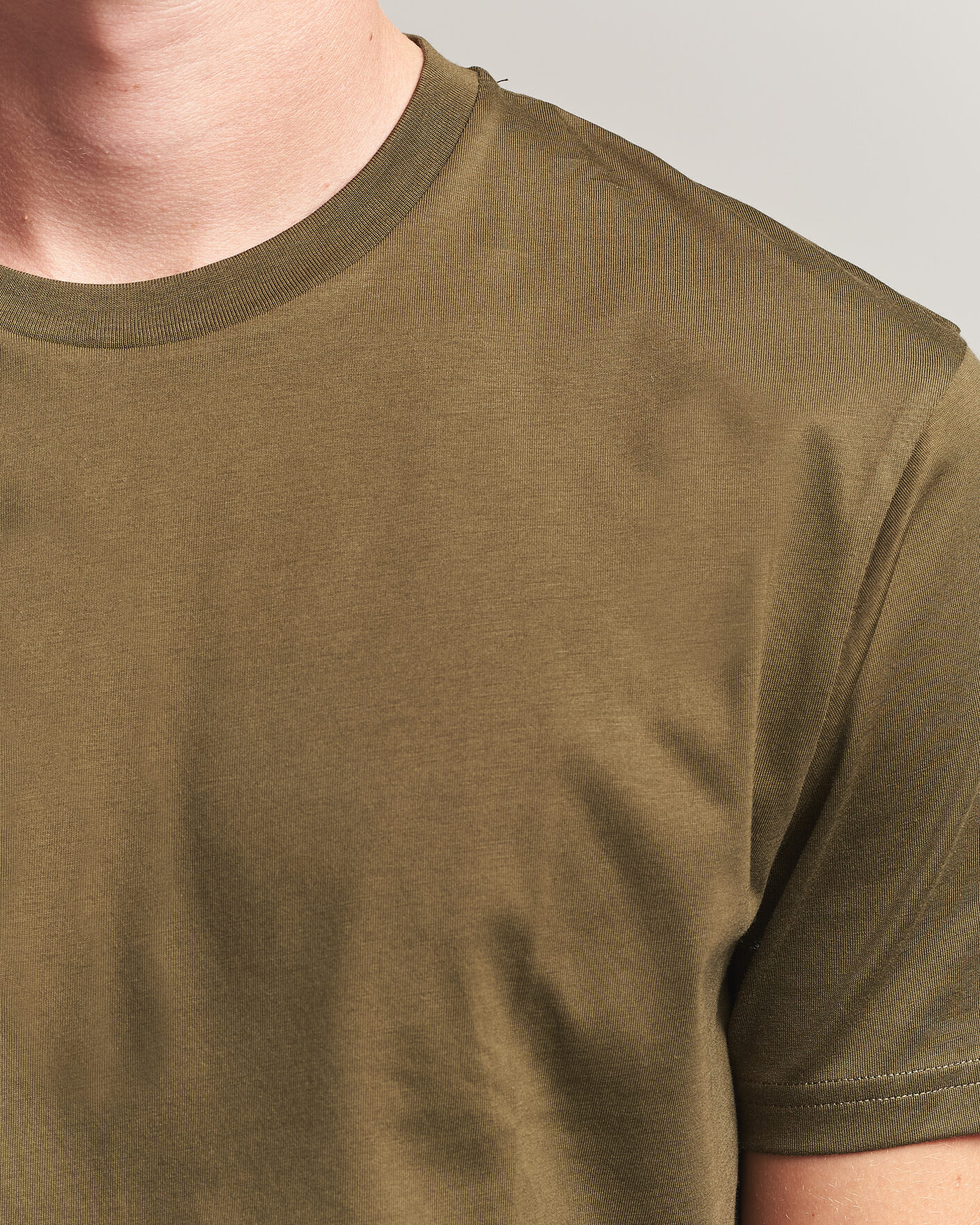 Mies | T-paidat | Sunspel | Riviera Midweight T-Shirt Loden Green