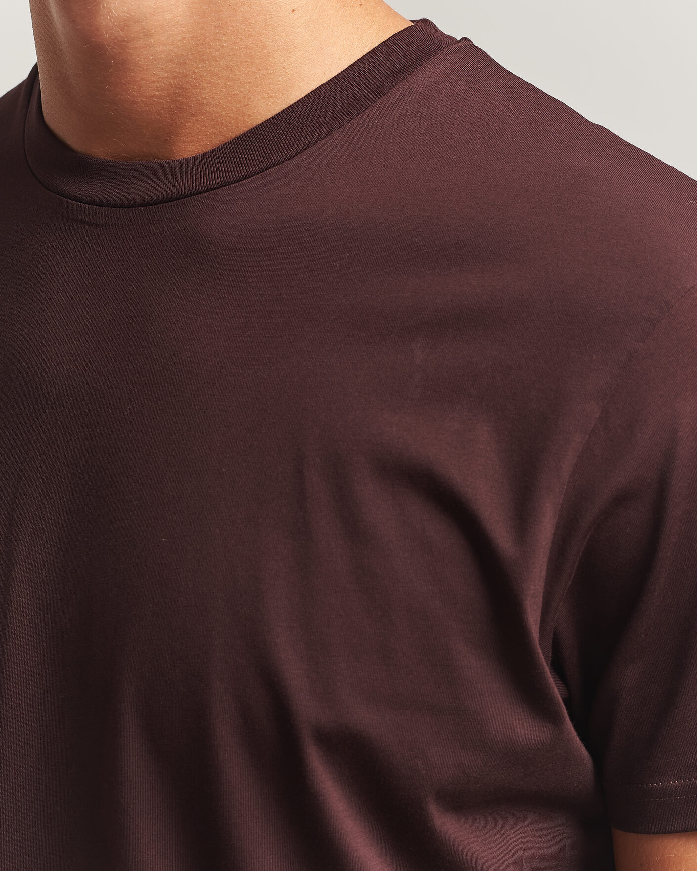 Mies | T-paidat | Sunspel | Riviera Midweight T-Shirt Dark Brown