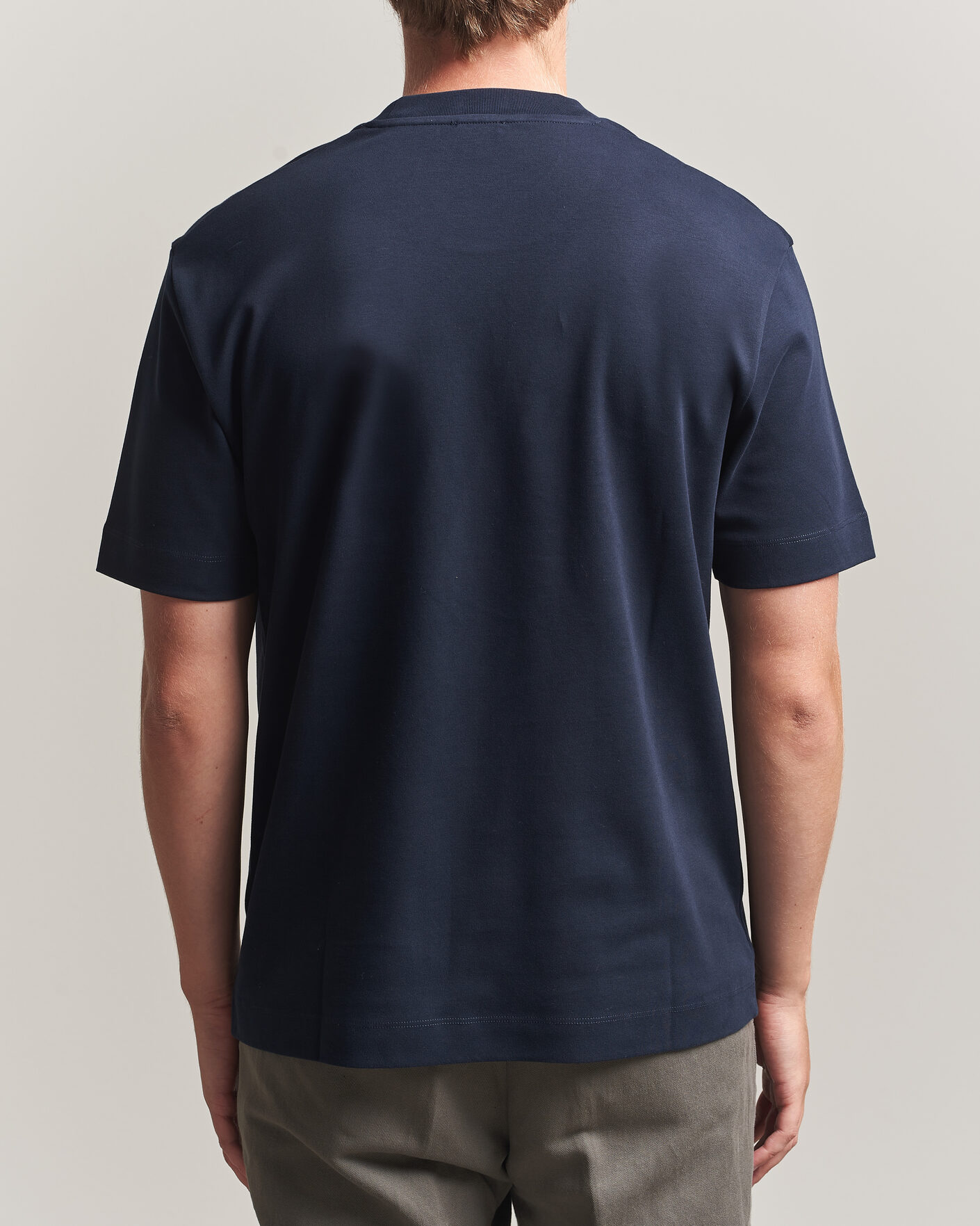 Mies | T-paidat | Sunspel | Heavy Weight Supima Cotton T-Shirt Midnight Navy