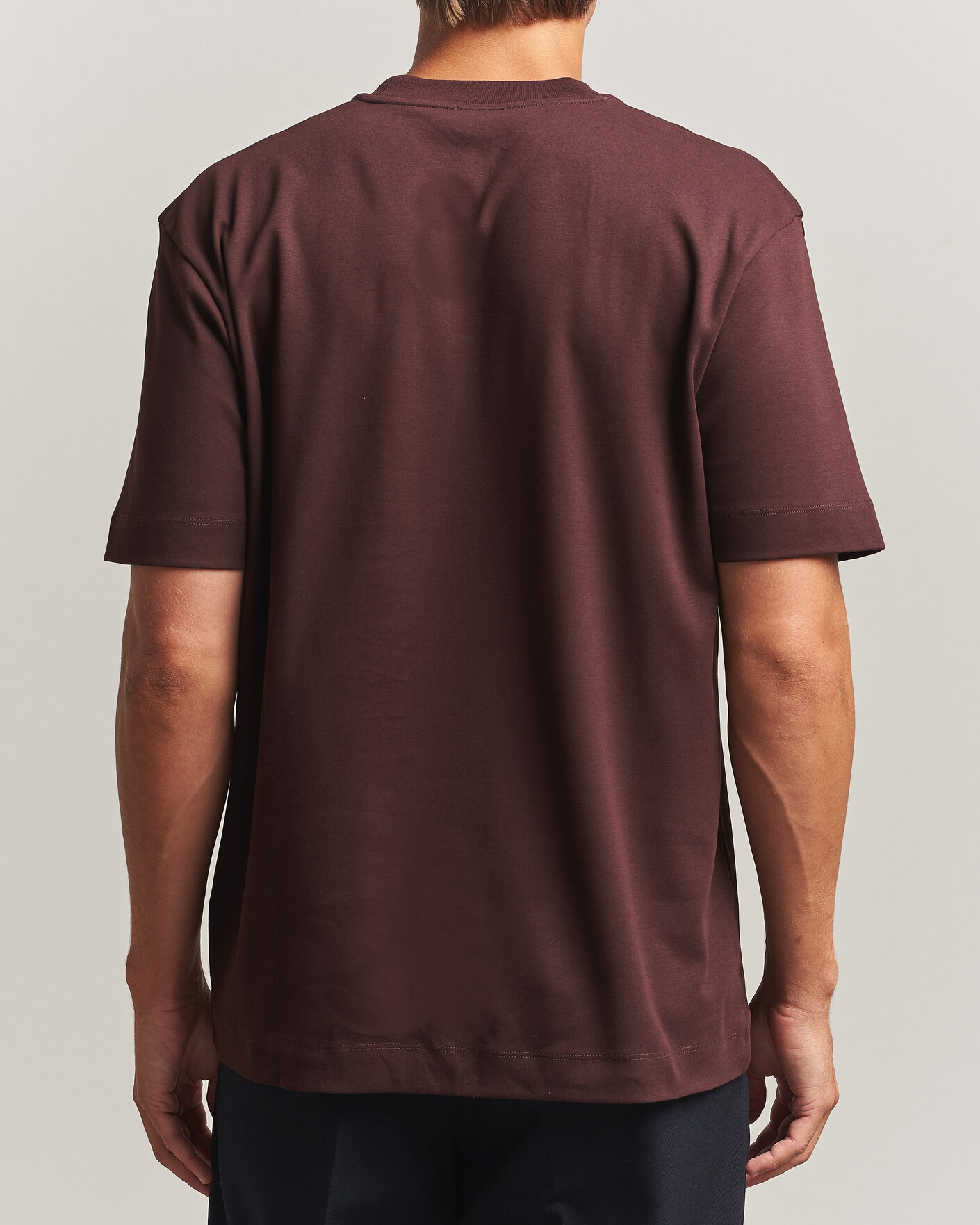 Mies | T-paidat | Sunspel | Heavy Weight Supima Cotton T-Shirt Dark Brown