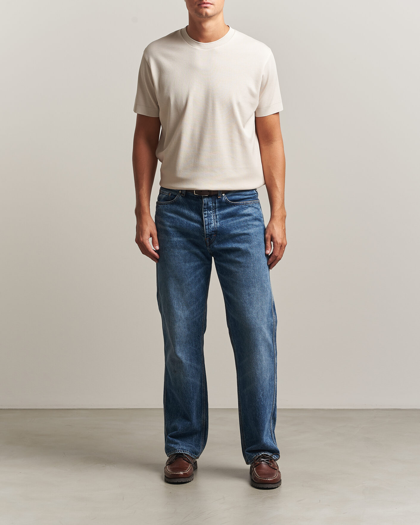 Mies | T-paidat | Sunspel | Cotton Piquet T-Shirt Swansdown