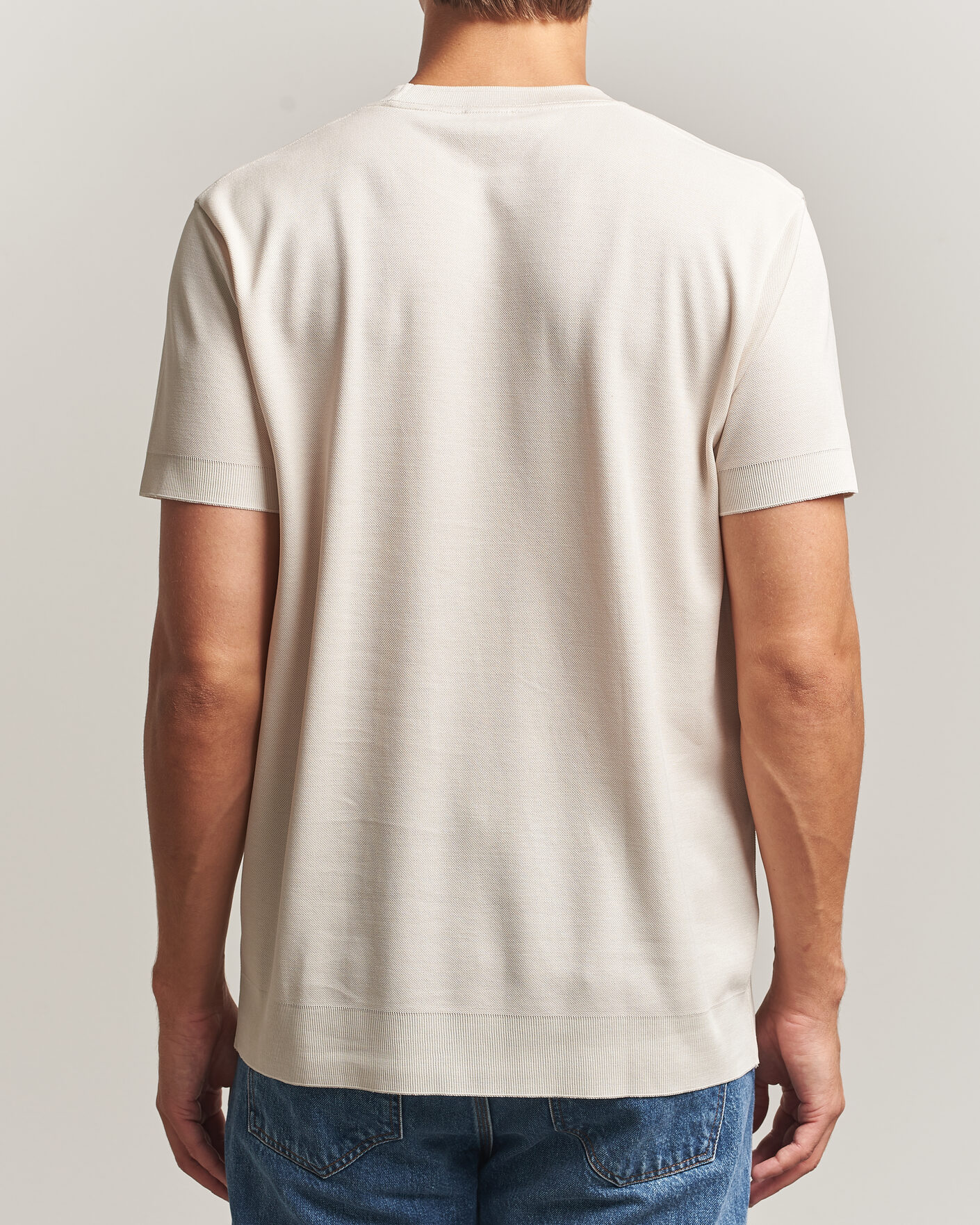 Mies | T-paidat | Sunspel | Cotton Piquet T-Shirt Swansdown