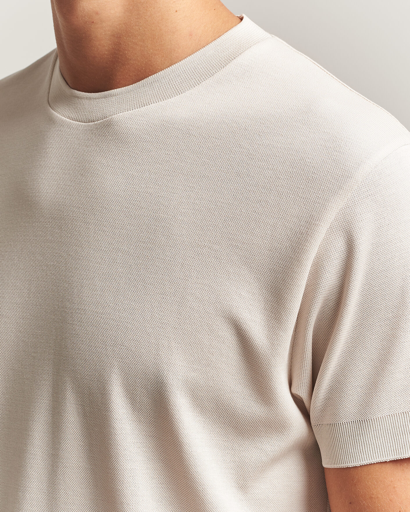 Mies | T-paidat | Sunspel | Cotton Piquet T-Shirt Swansdown